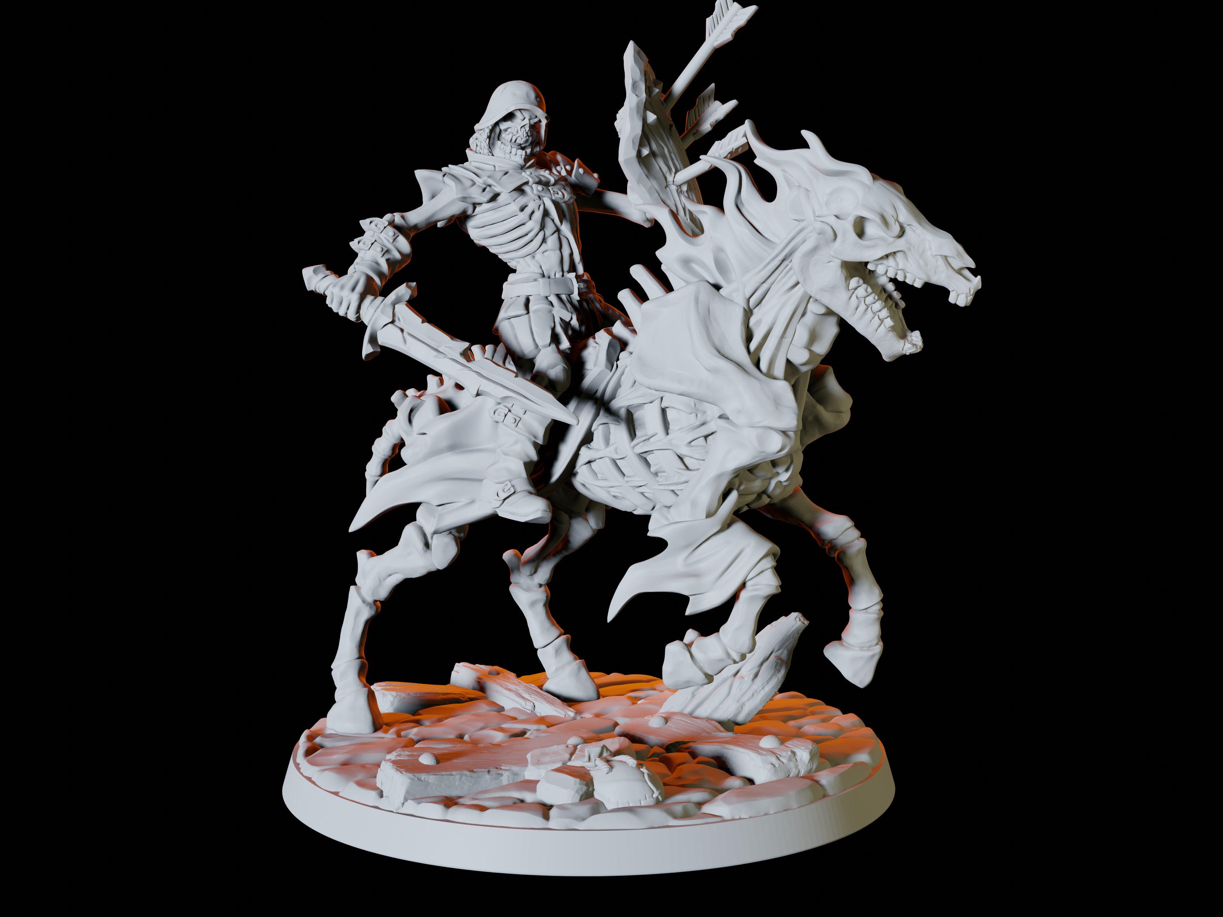 Undead Skeleton Rider Miniature for Dungeons and Dragons - Myth Forged