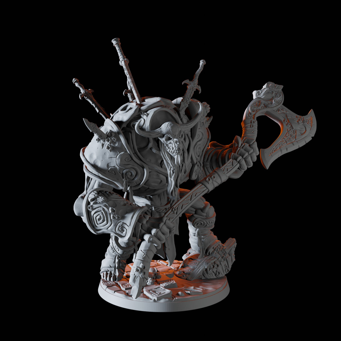 Undead Troll Miniature for Dungeons and Dragons, Pathfinder or other TTRPGs