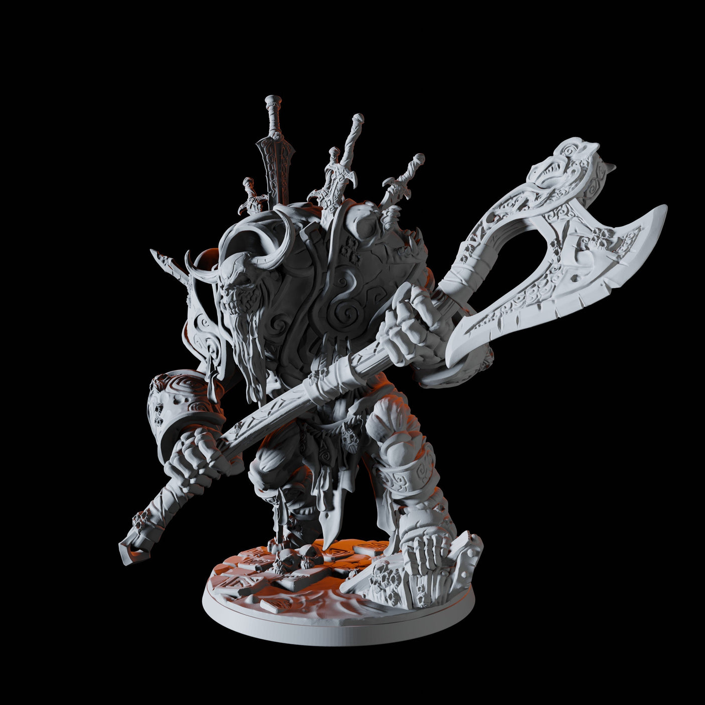 Undead Troll Miniature for Dungeons and Dragons, Pathfinder or other TTRPGs
