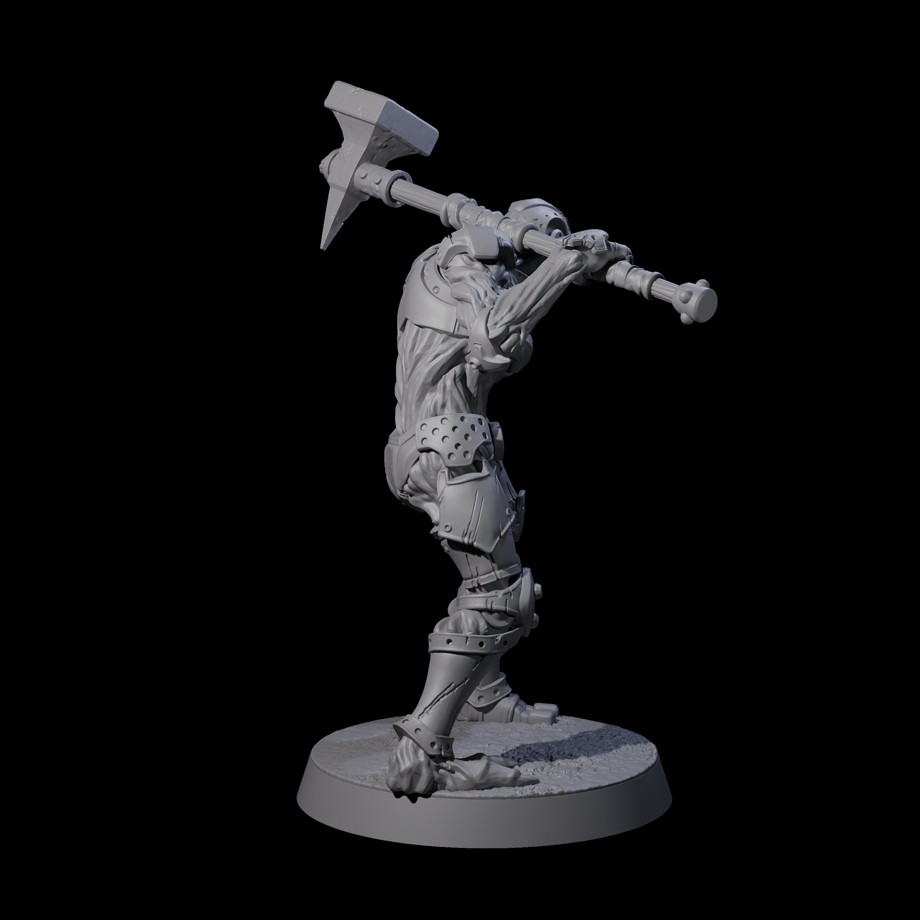 Unearthed Warforged Outcast C Miniature for Dungeons and Dragons, Pathfinder or other TTRPGs