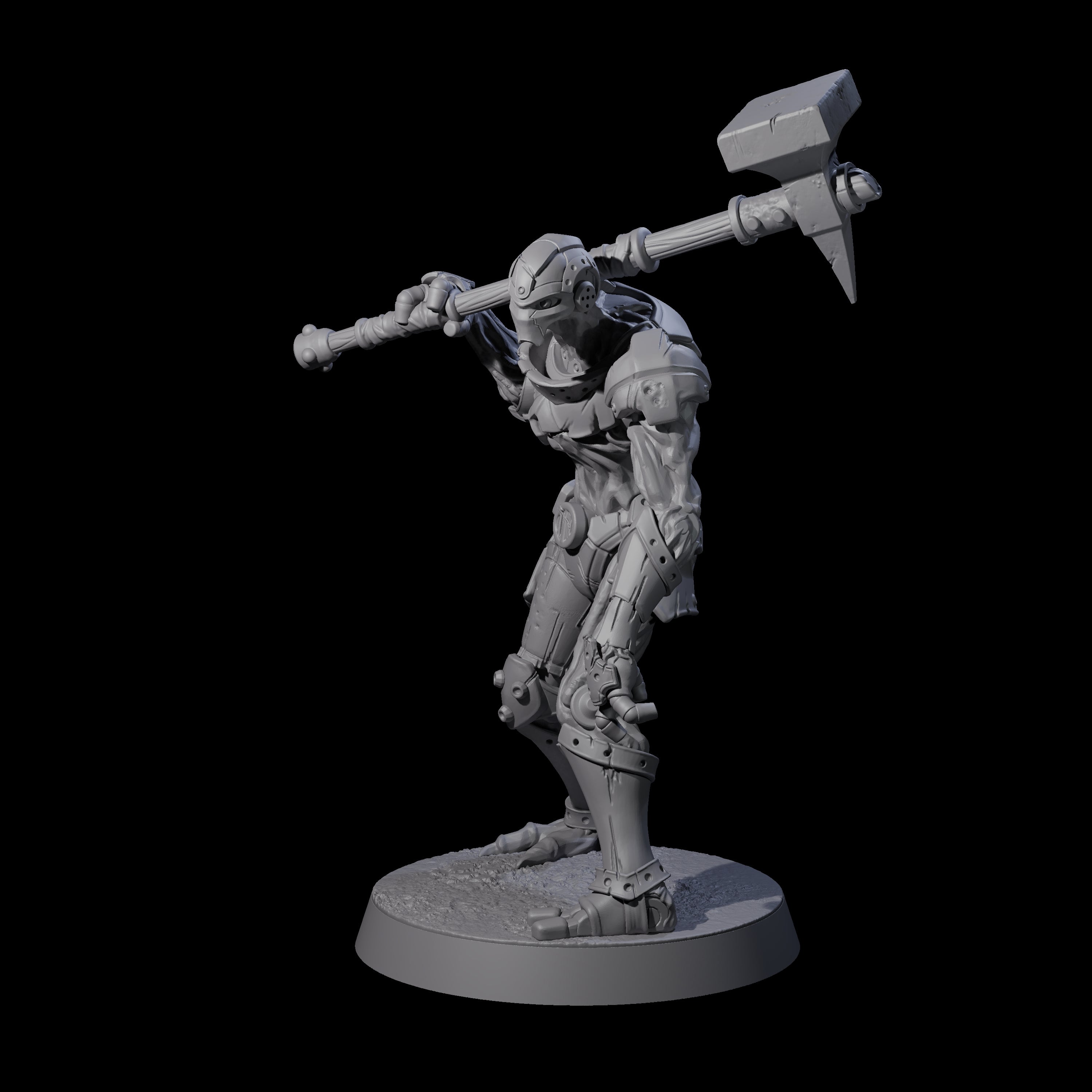 Unearthed Warforged Outcast C Miniature for Dungeons and Dragons, Pathfinder or other TTRPGs