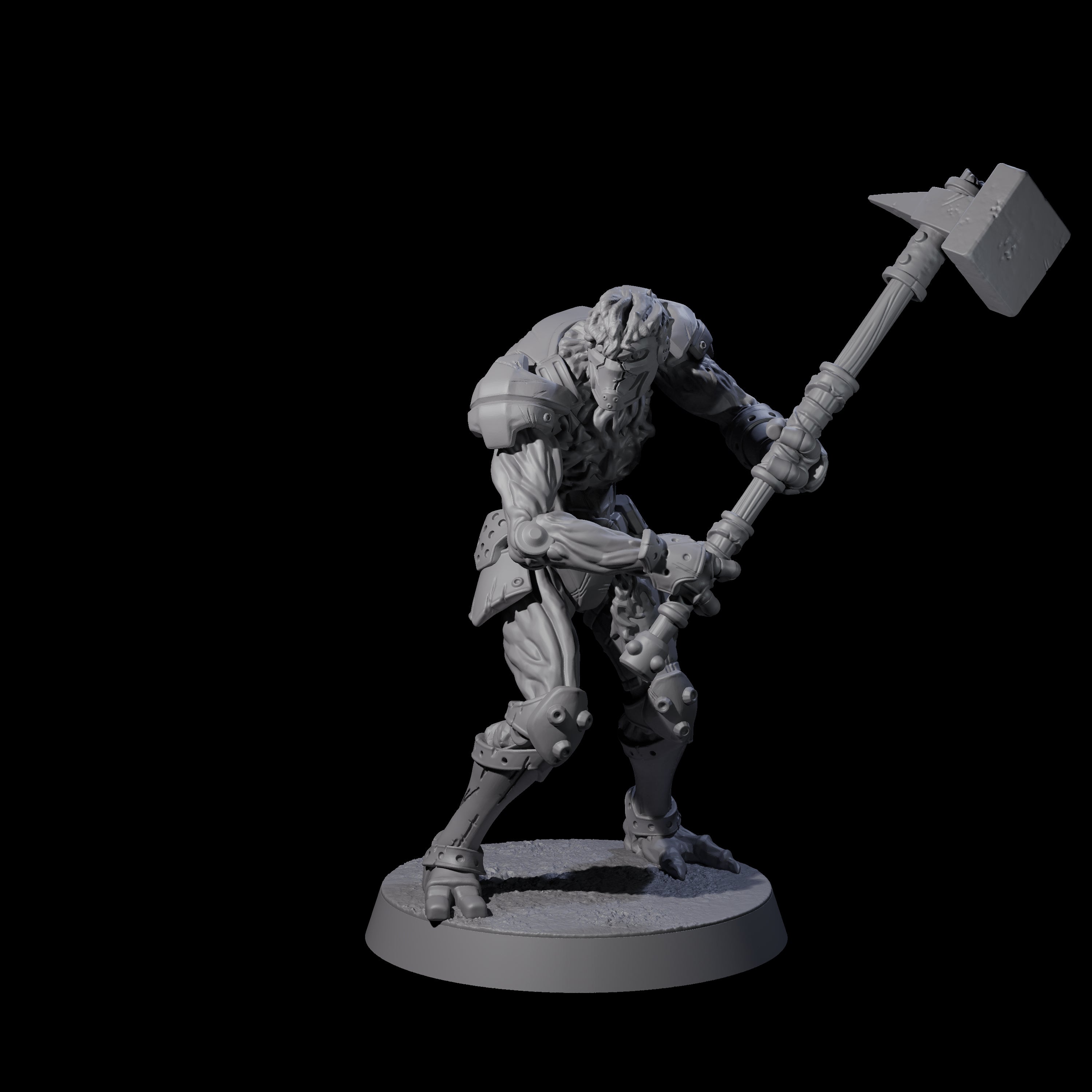 Unearthed Warforged Outcast D Miniature for Dungeons and Dragons, Pathfinder or other TTRPGs
