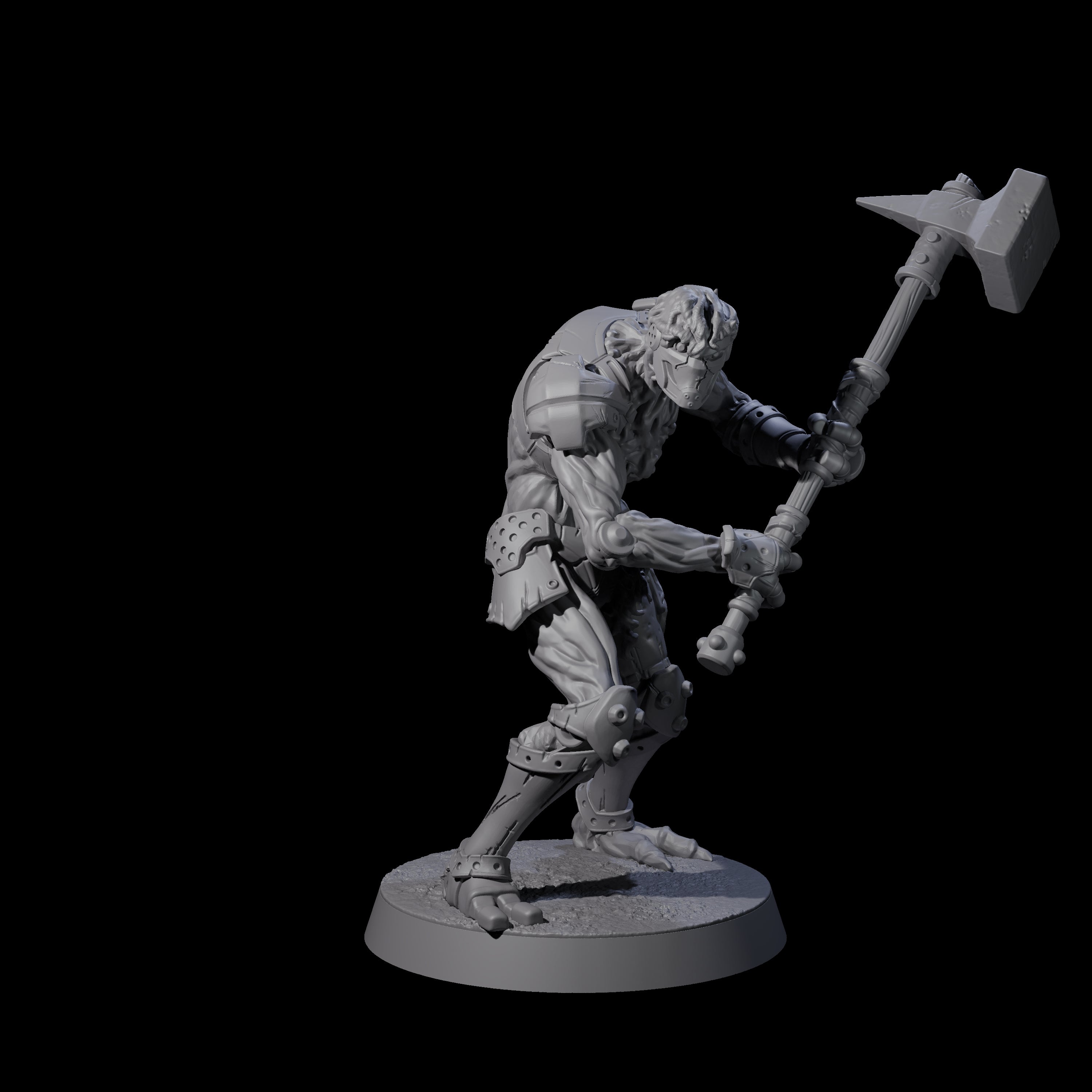 Unearthed Warforged Outcast D Miniature for Dungeons and Dragons, Pathfinder or other TTRPGs