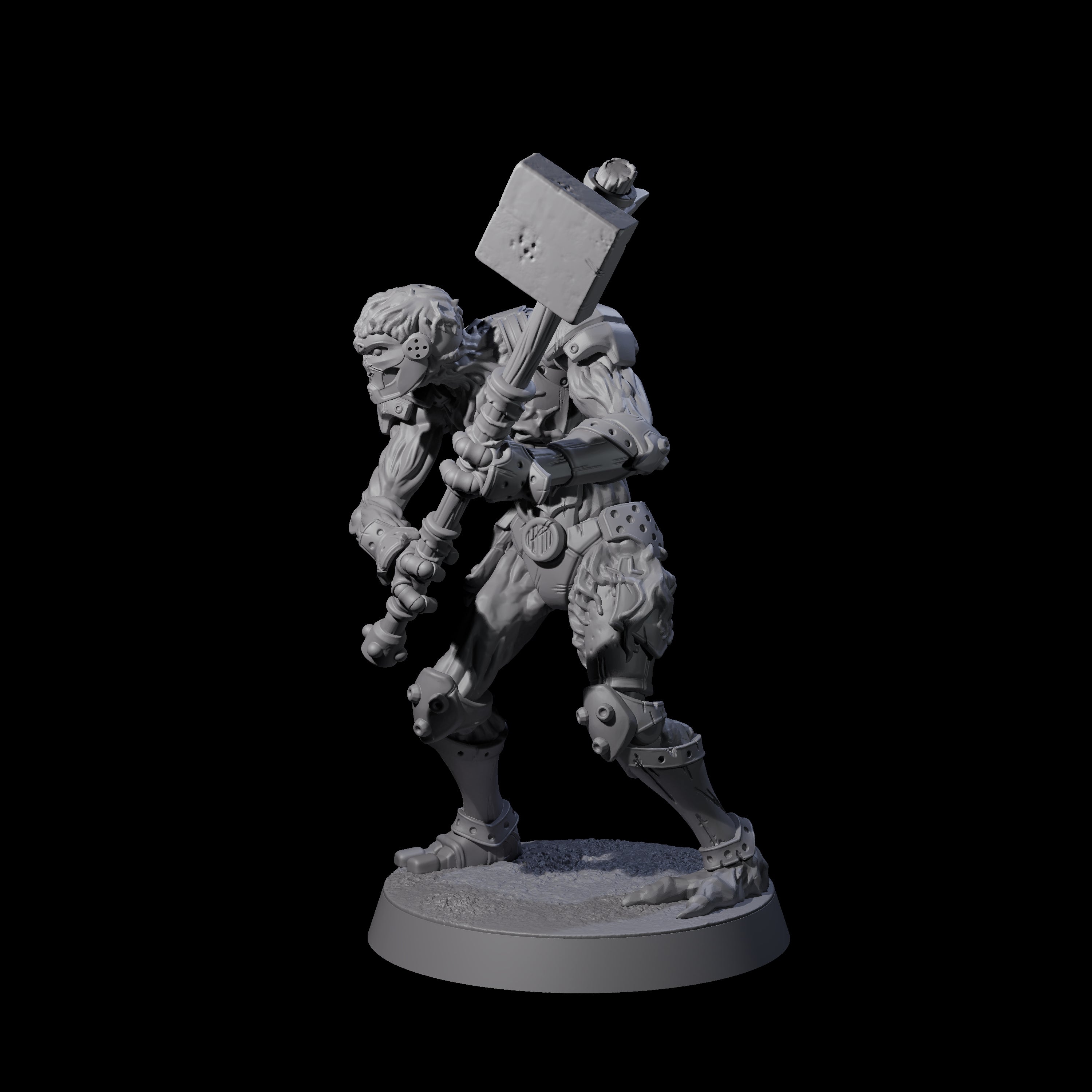 Unearthed Warforged Outcast D Miniature for Dungeons and Dragons, Pathfinder or other TTRPGs
