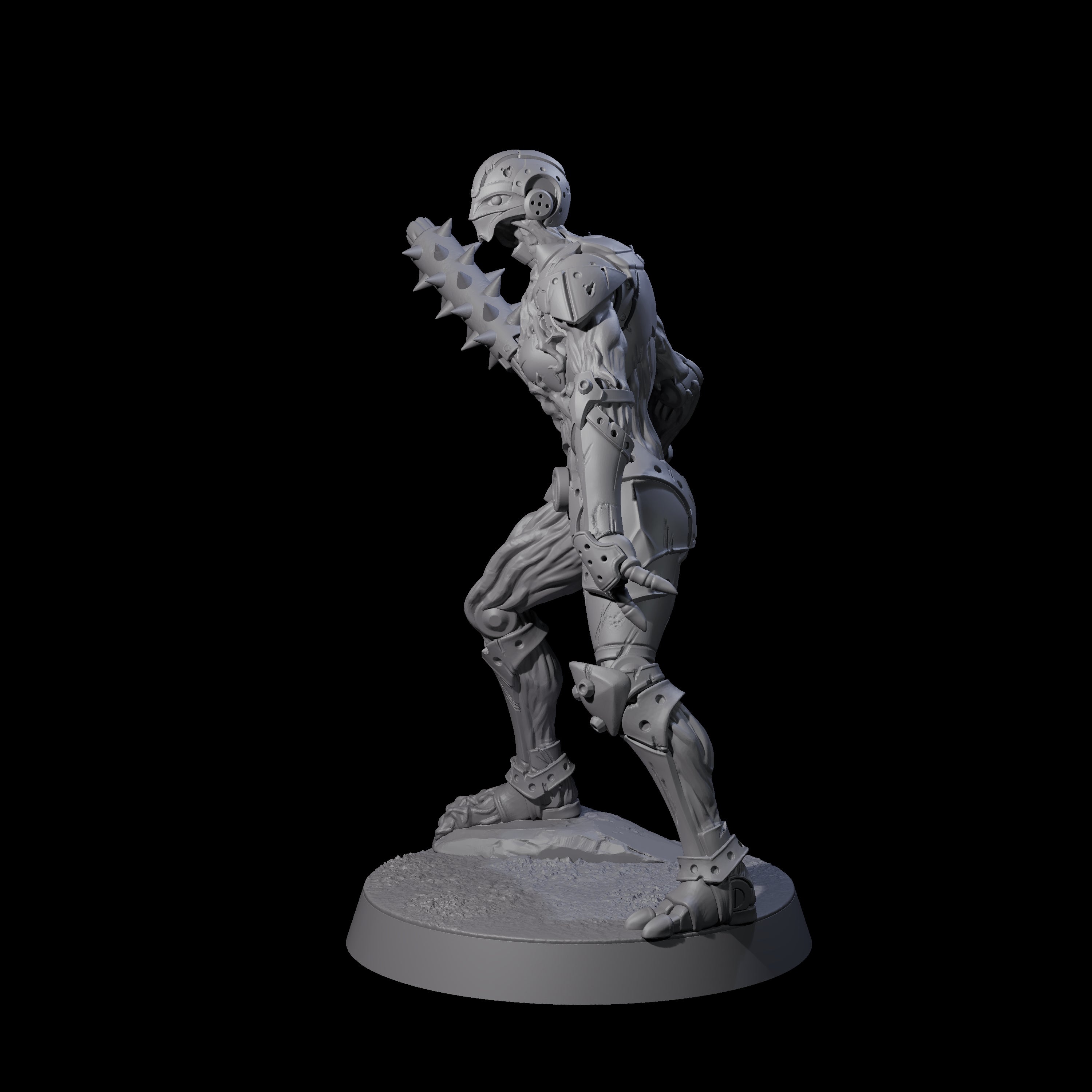 Unearthed Warforged Outcast E Miniature for Dungeons and Dragons, Pathfinder or other TTRPGs