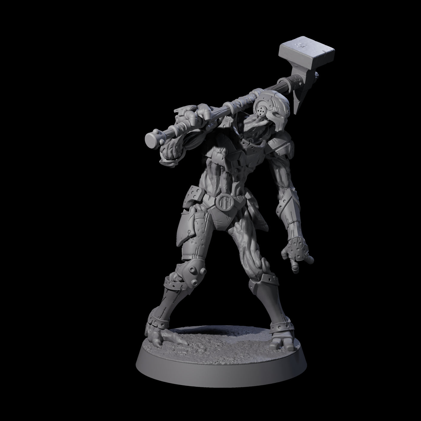 Unearthed Warforged Outcasts Miniature for Dungeons and Dragons, Pathfinder or other TTRPGs