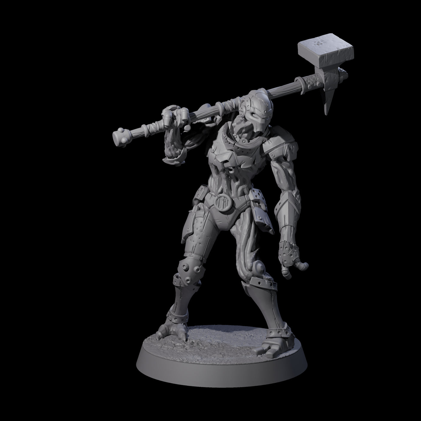 Unearthed Warforged Outcasts Miniature for Dungeons and Dragons, Pathfinder or other TTRPGs