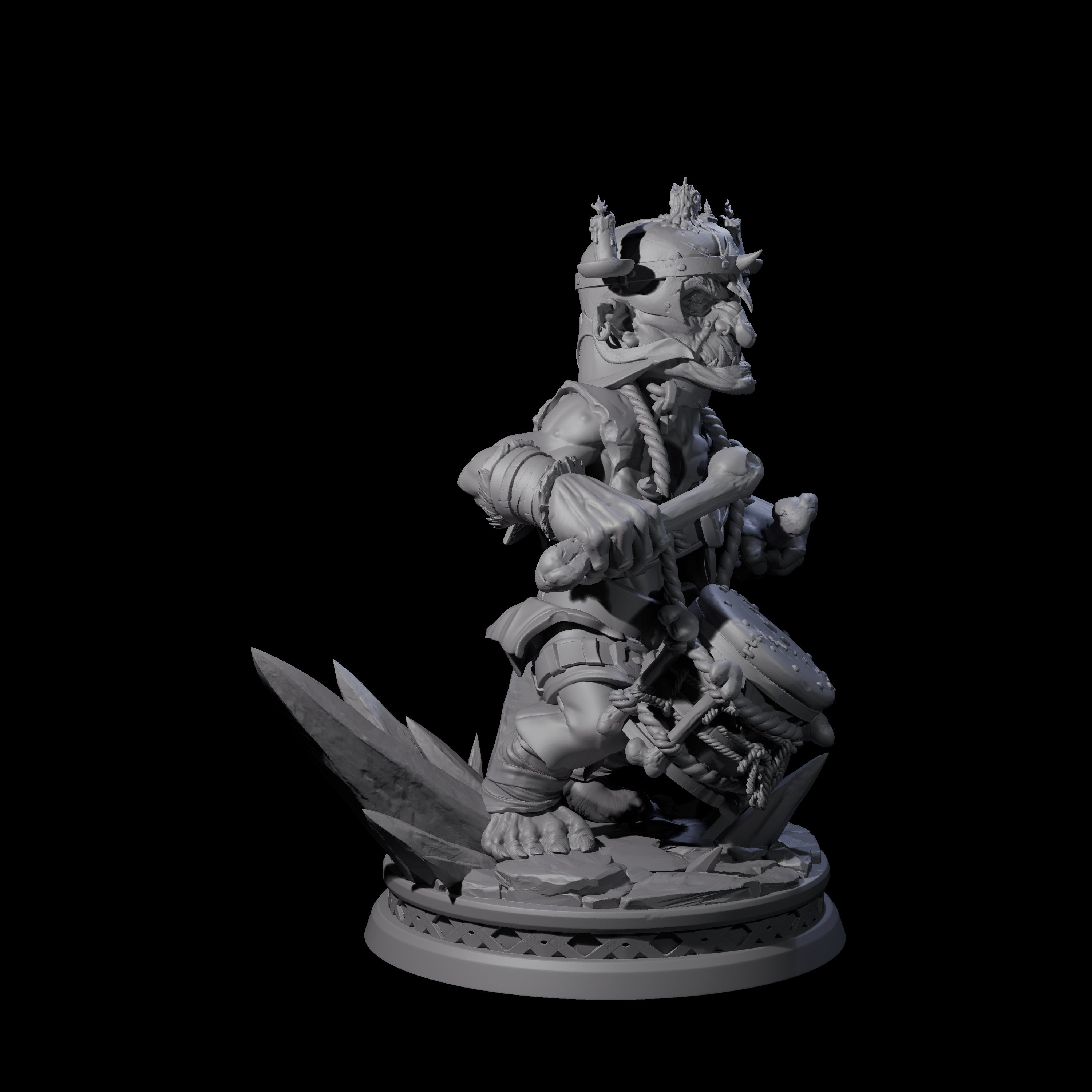 Unflappable Goblin Drummer Miniature for Dungeons and Dragons, Pathfinder or other TTRPGs