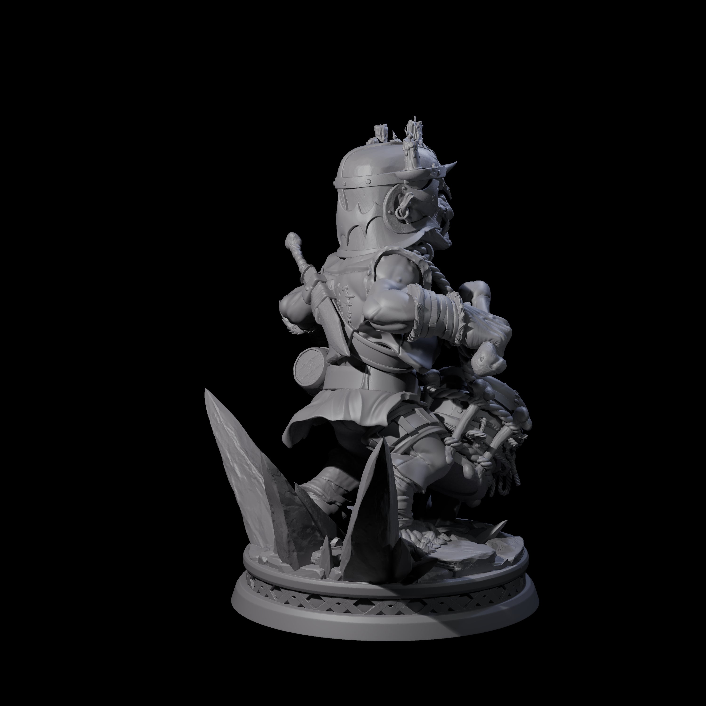 Unflappable Goblin Drummer Miniature for Dungeons and Dragons, Pathfinder or other TTRPGs