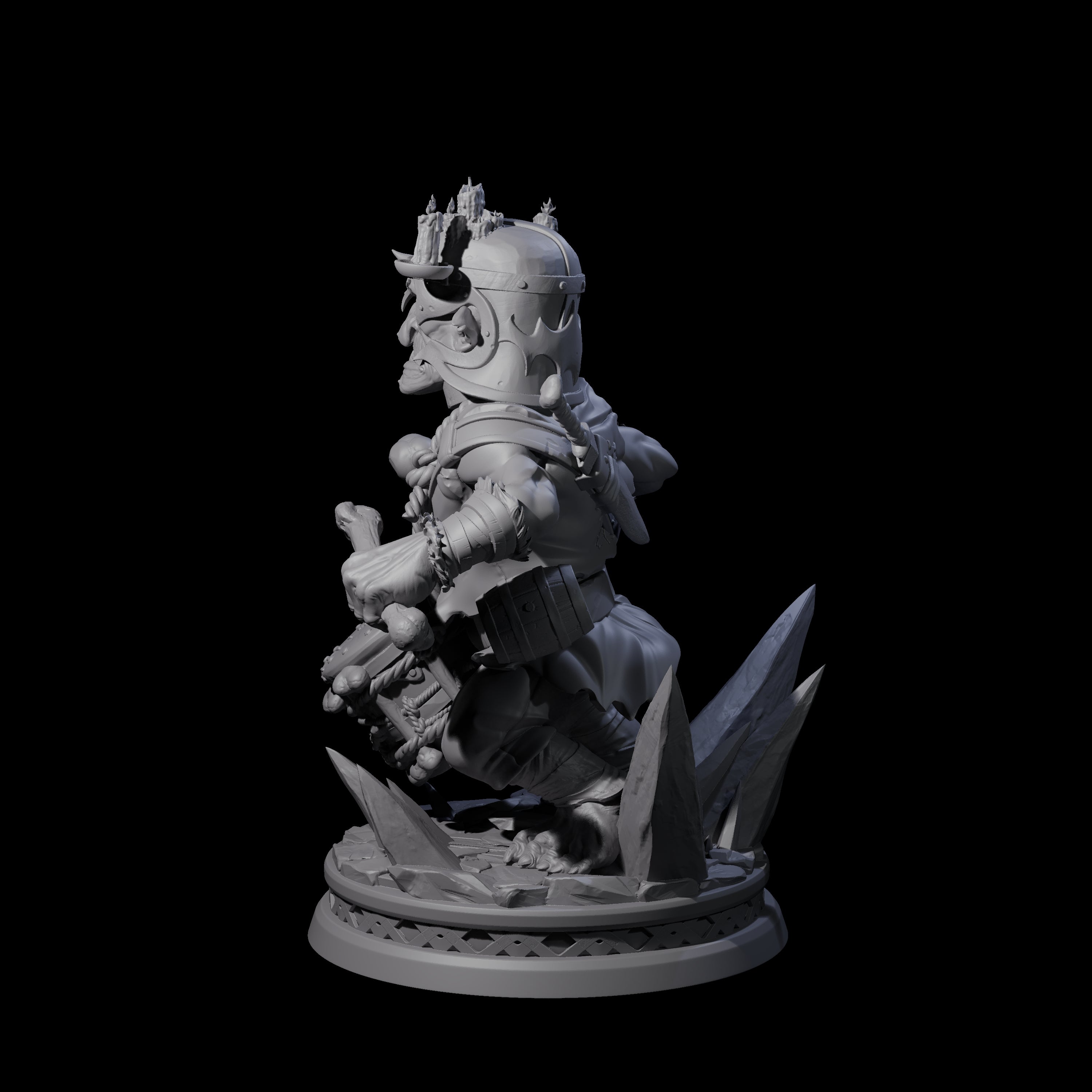 Unflappable Goblin Drummer Miniature for Dungeons and Dragons, Pathfinder or other TTRPGs
