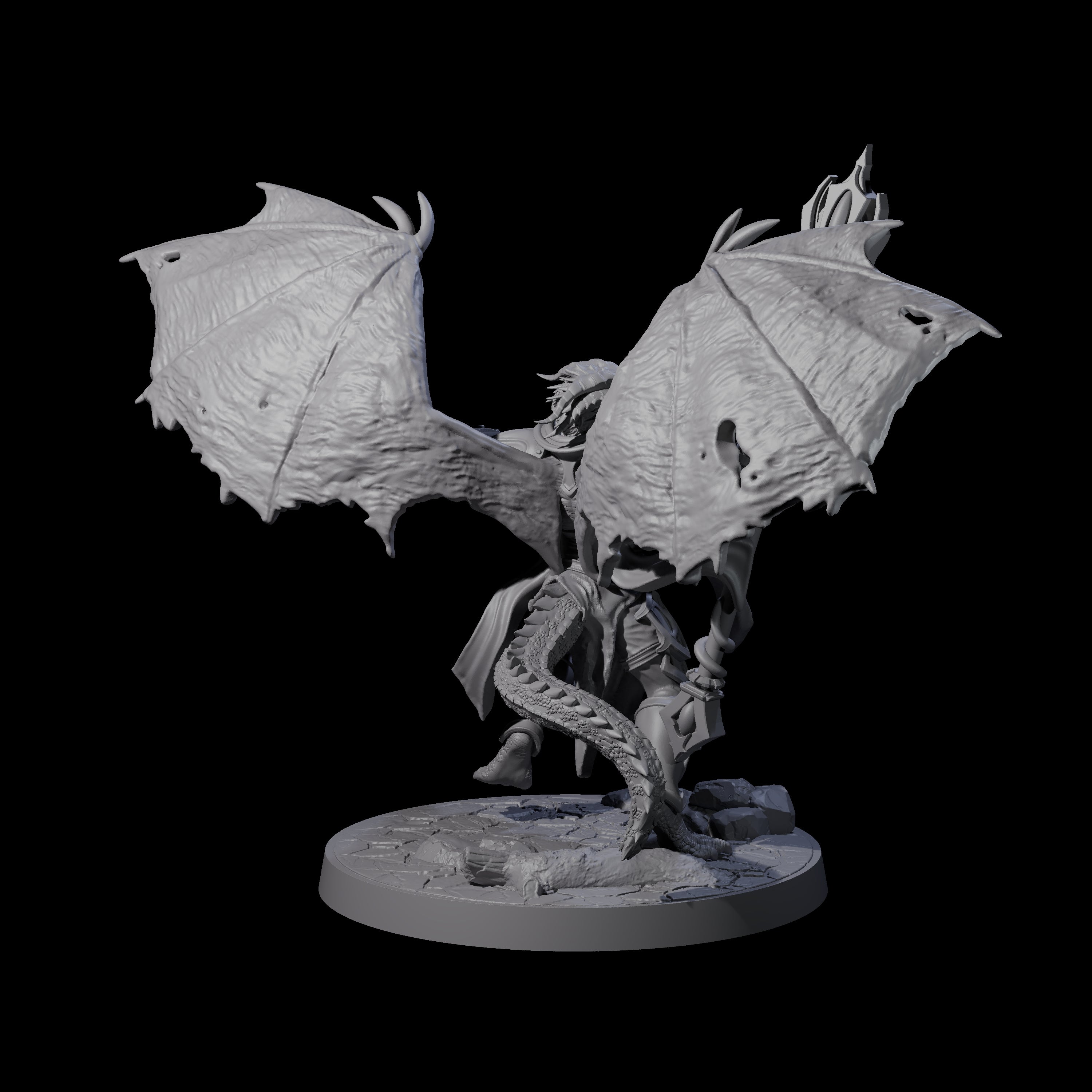 Unfurled Dragonborn Archmage Miniature for Dungeons and Dragons, Pathfinder or other TTRPGs