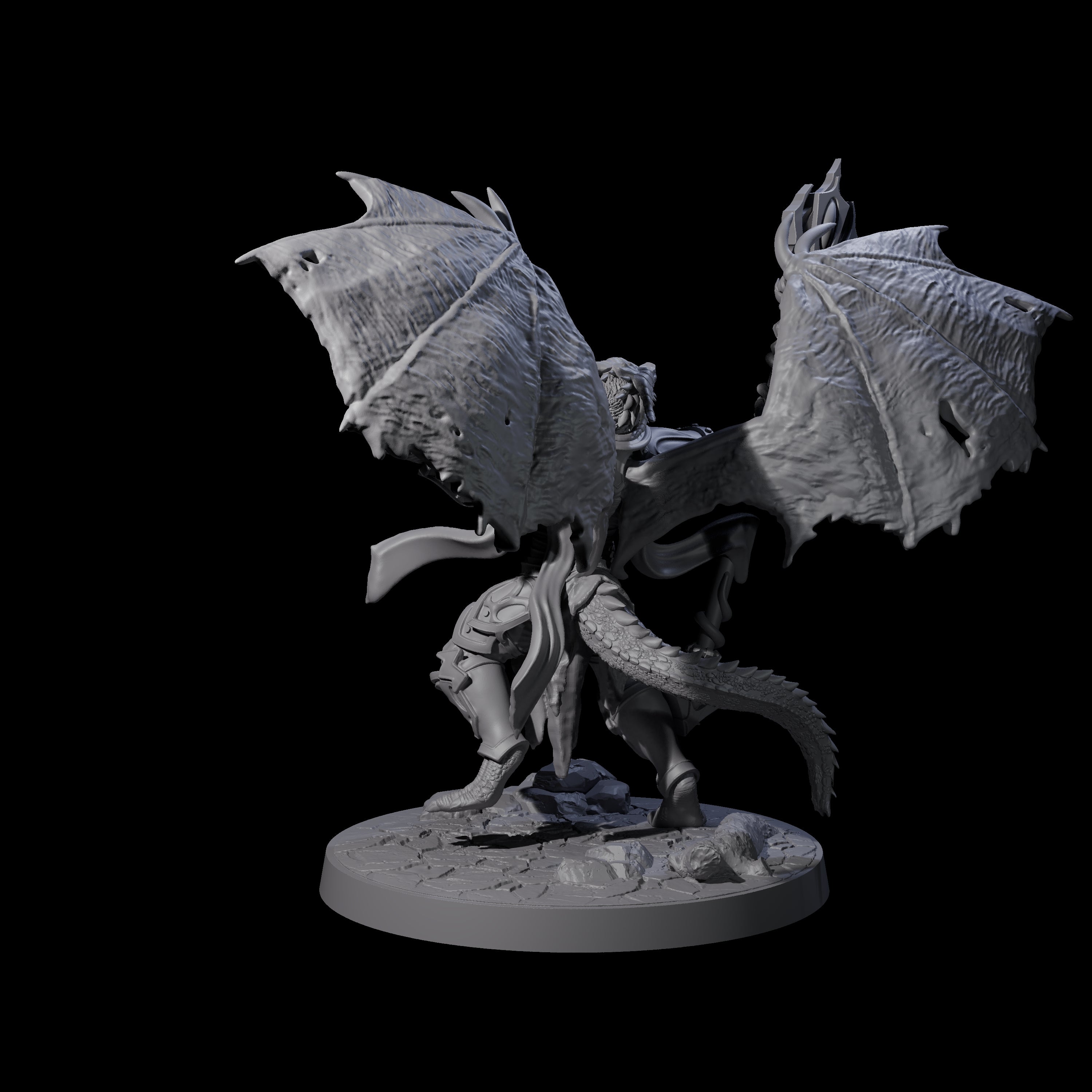 Unfurled Dragonborn Archmage Miniature for Dungeons and Dragons, Pathfinder or other TTRPGs