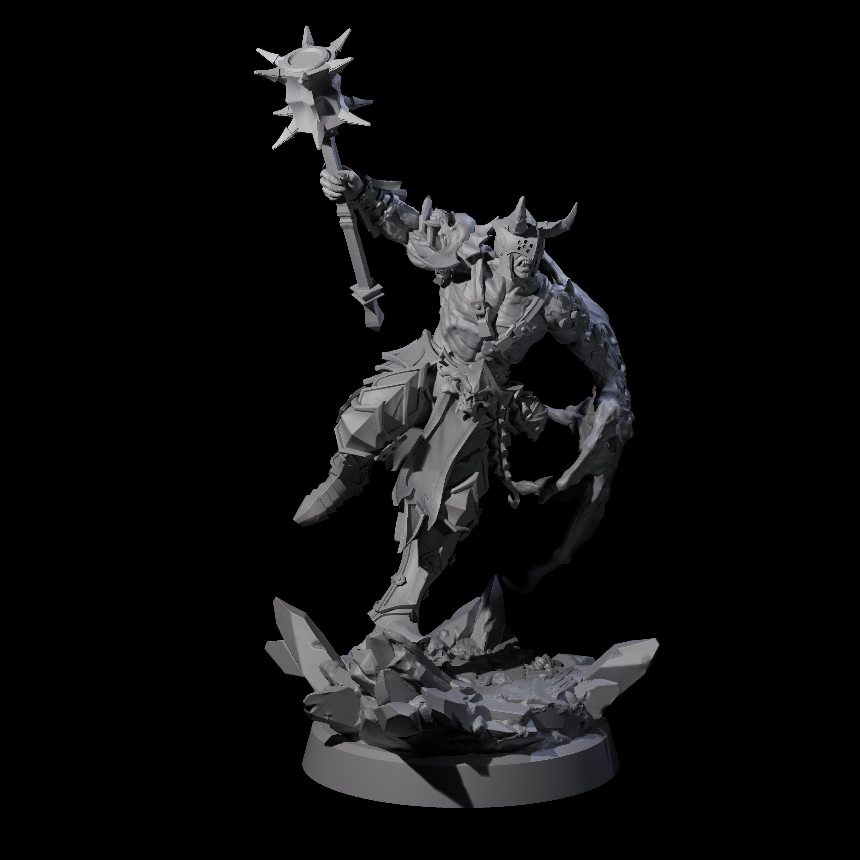 Unholy Half Winged Cambion B Miniature for Dungeons and Dragons, Pathfinder or other TTRPGs