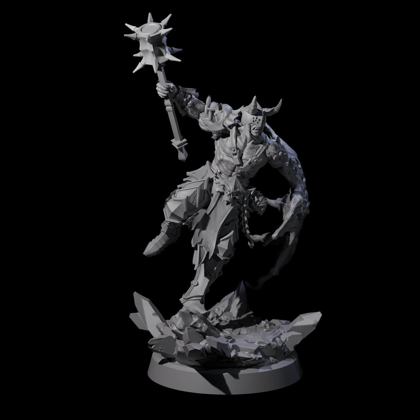Unholy Half Winged Cambion B Miniature for Dungeons and Dragons, Pathfinder or other TTRPGs