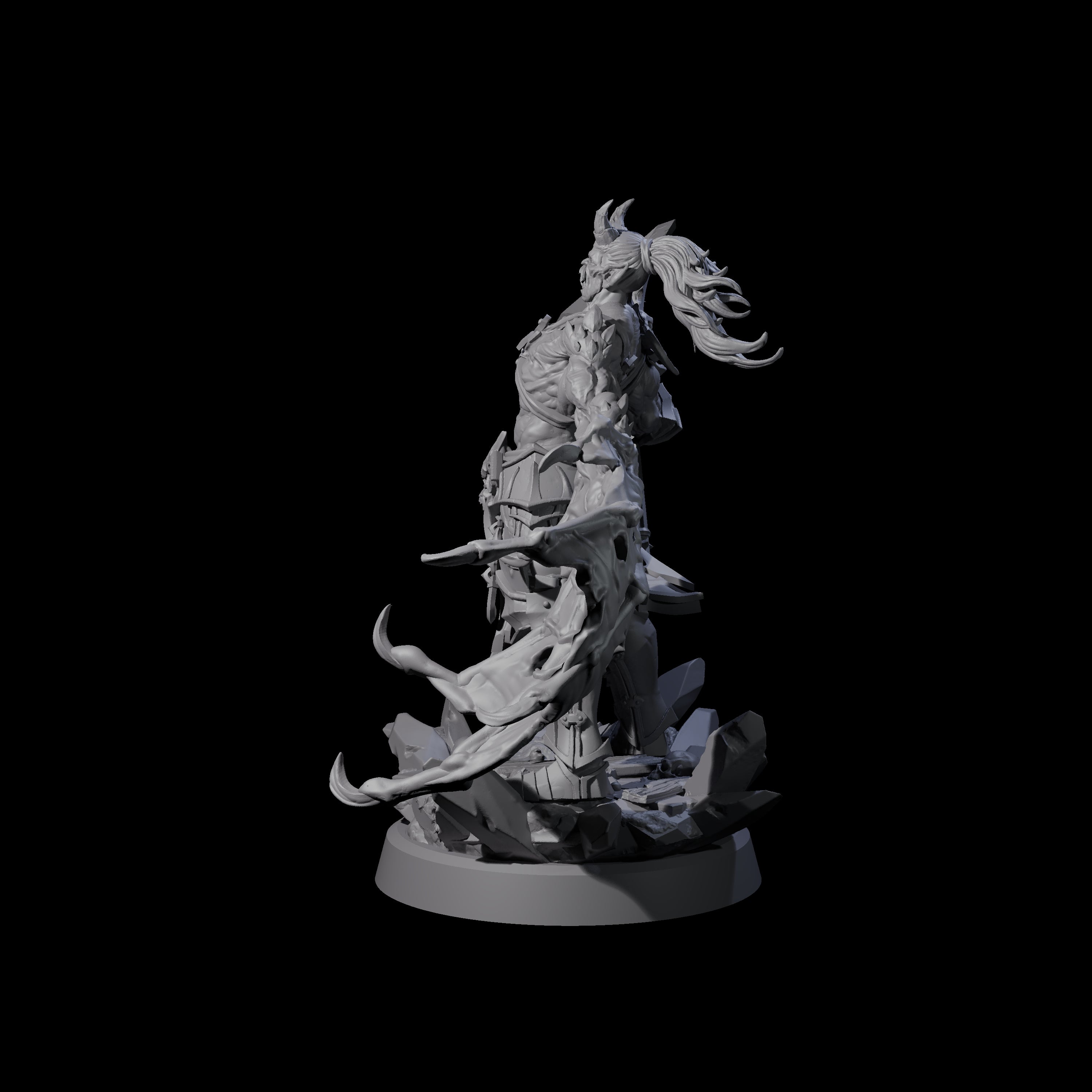 Unholy Half Winged Cambion C Miniature for Dungeons and Dragons, Pathfinder or other TTRPGs