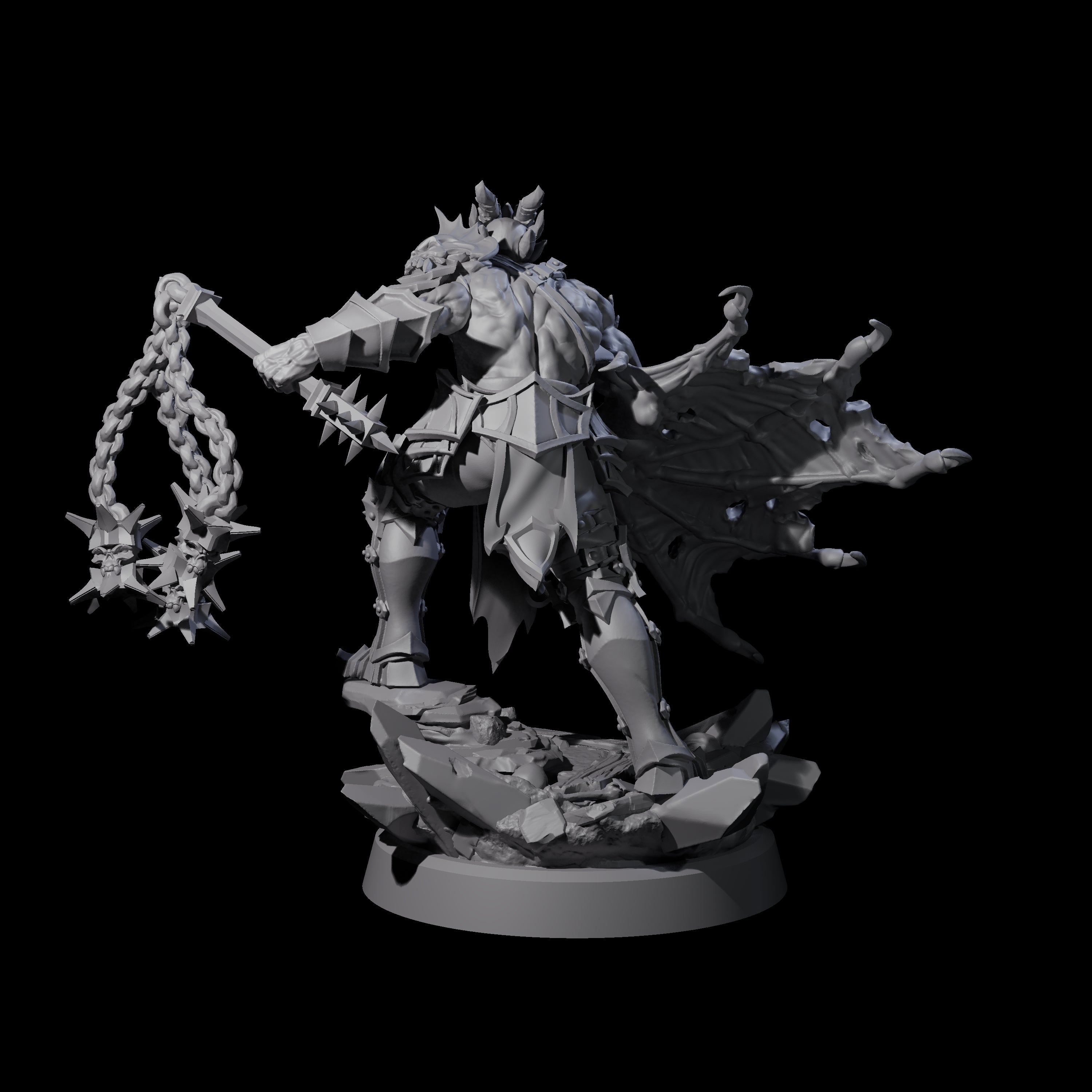 Unholy Half Winged Cambion D Miniature for Dungeons and Dragons, Pathfinder or other TTRPGs