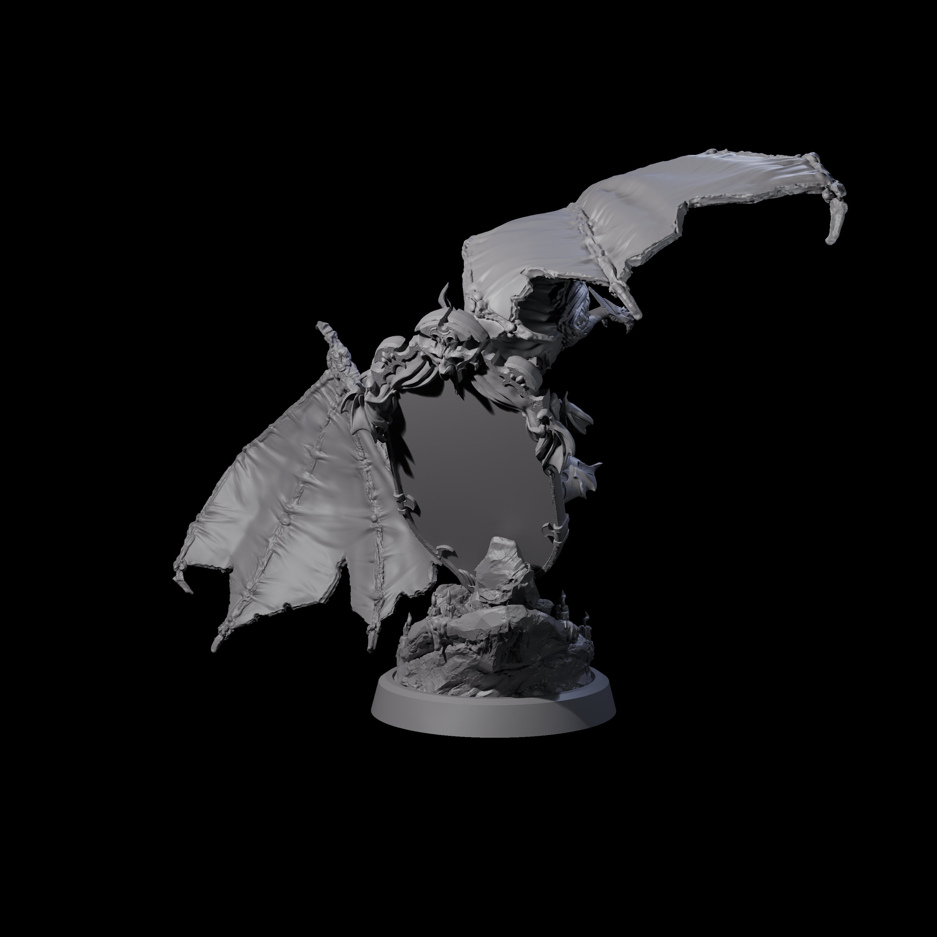 Unholy Nephilim Fighter B Miniature for Dungeons and Dragons, Pathfinder or other TTRPGs