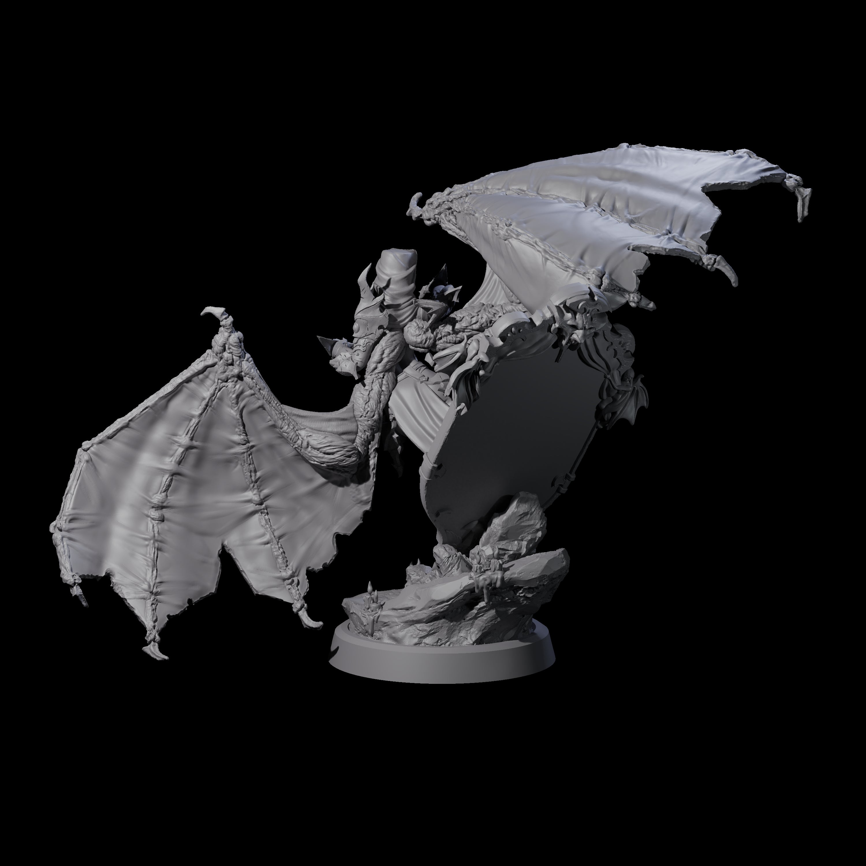 Unholy Nephilim Fighter B Miniature for Dungeons and Dragons, Pathfinder or other TTRPGs