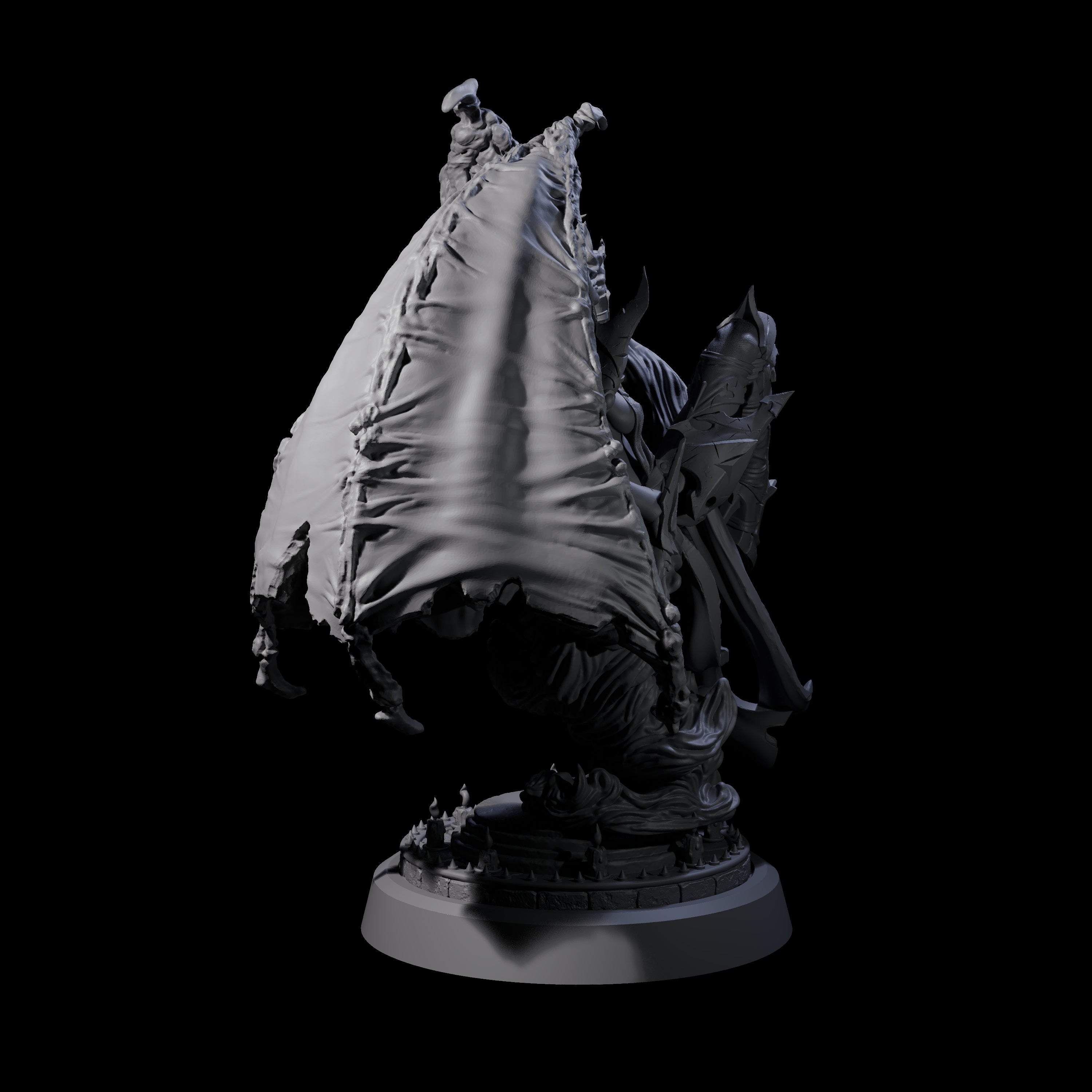 Unholy Nephilim Fighter D Miniature for Dungeons and Dragons, Pathfinder or other TTRPGs