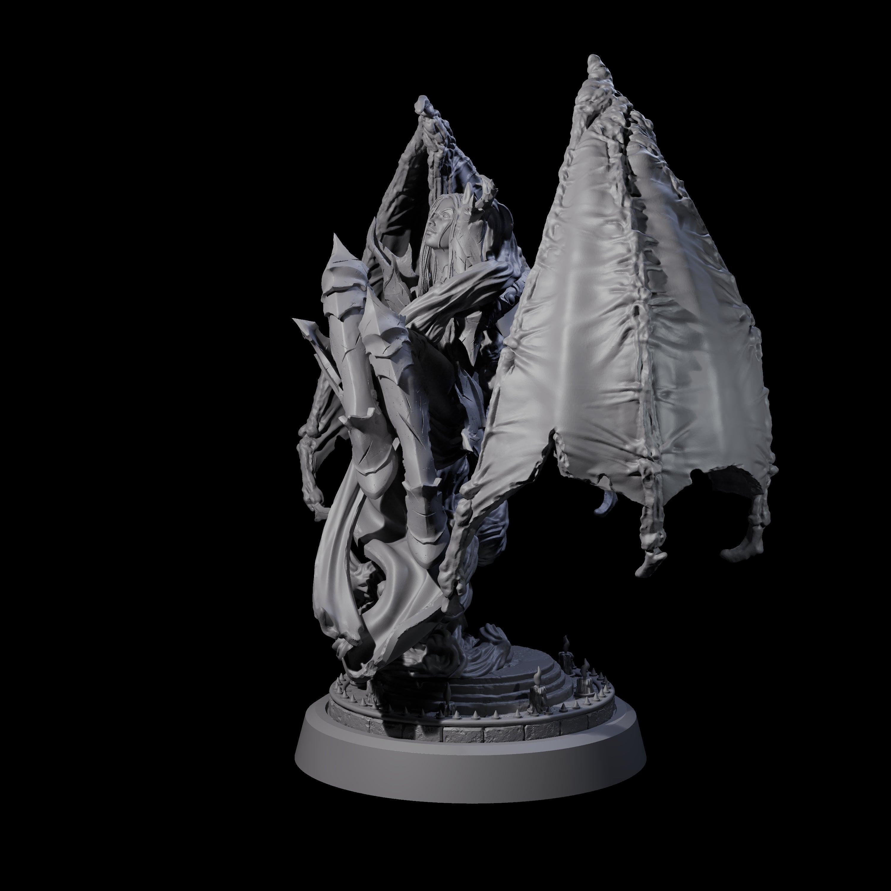 Unholy Nephilim Fighter D Miniature for Dungeons and Dragons, Pathfinder or other TTRPGs