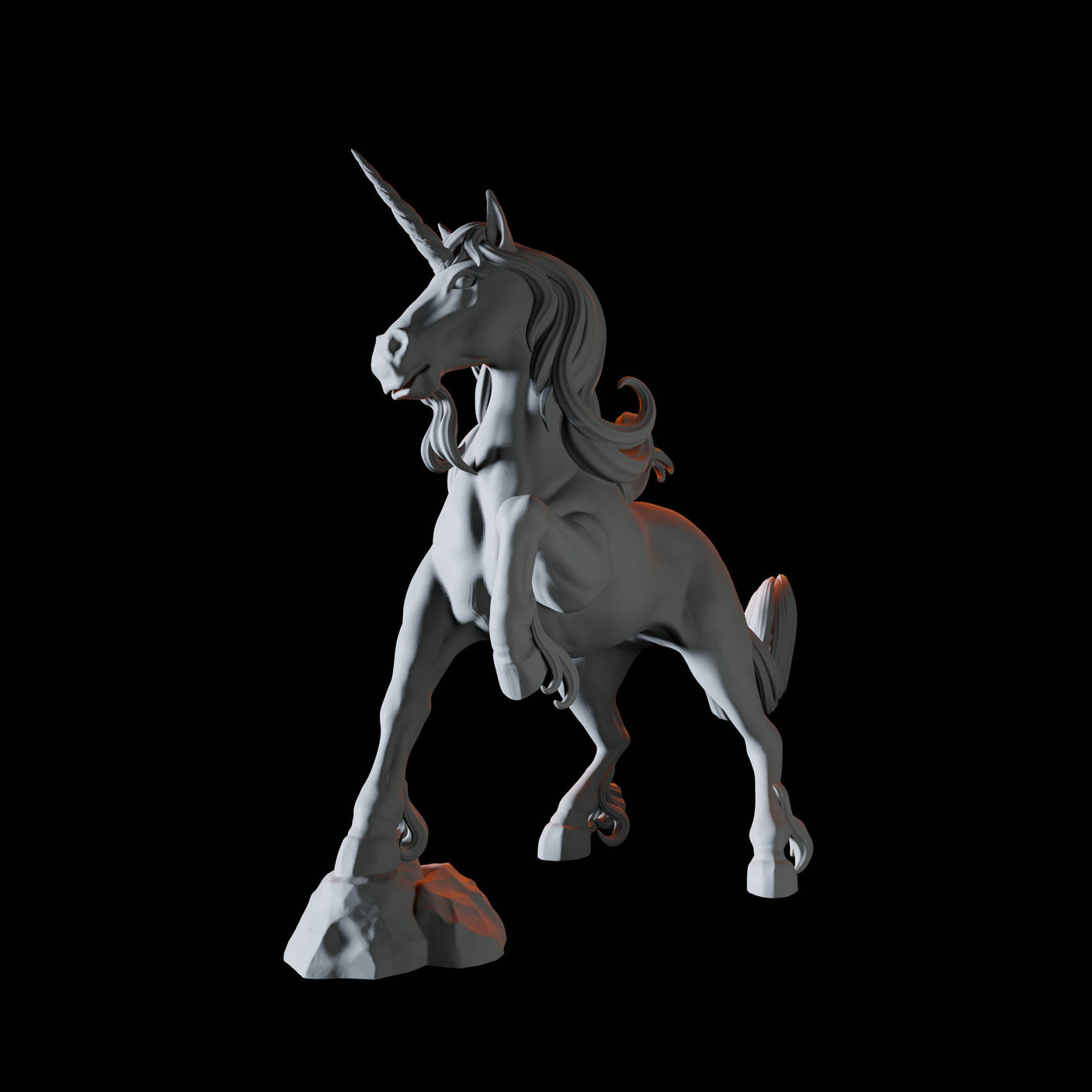 Unicorn Miniature for Dungeons and Dragons, Pathfinder or other TTRPGs