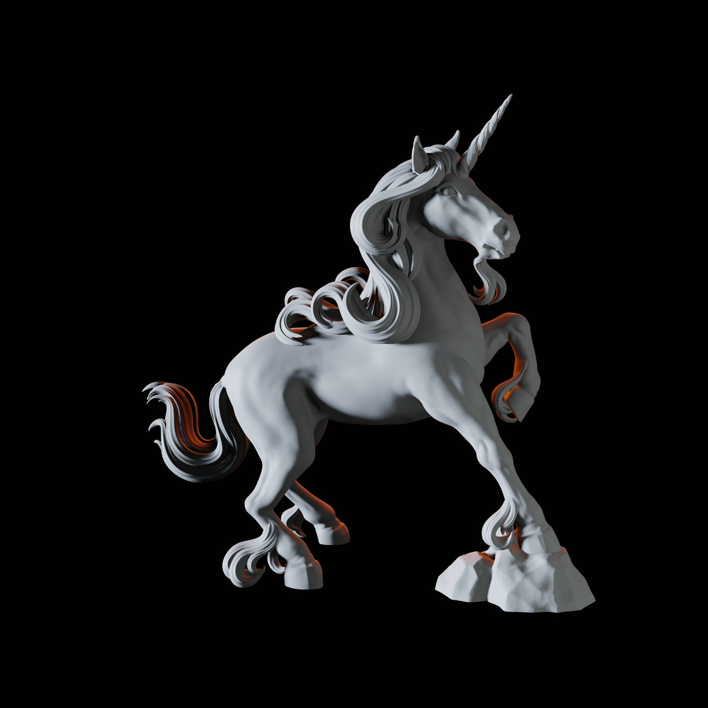 Unicorn Miniature for Dungeons and Dragons, Pathfinder or other TTRPGs