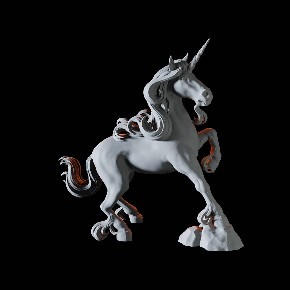 Unicorn Miniature for Dungeons and Dragons, Pathfinder or other TTRPGs