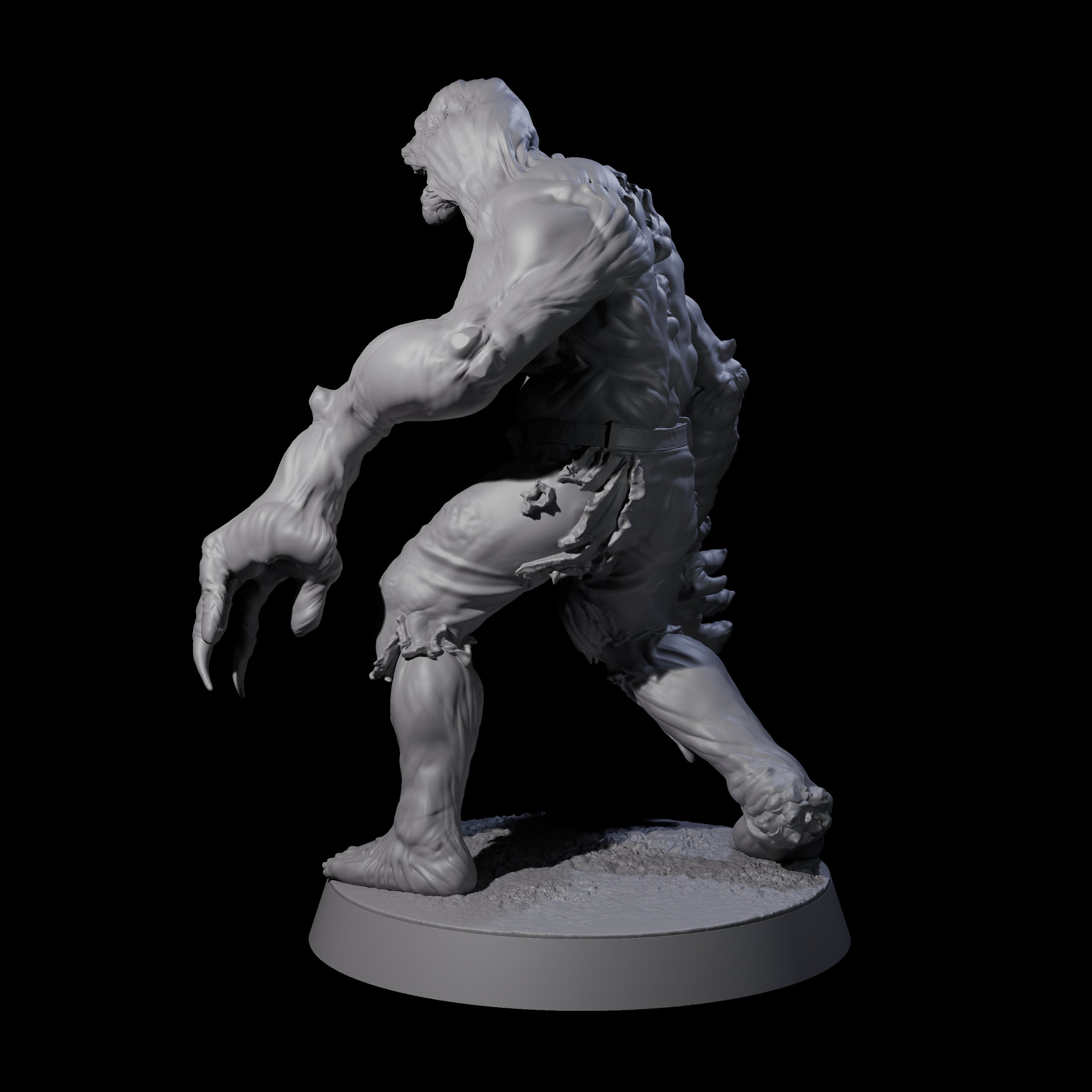Unlucky Flesh Warped Victim A Miniature for Dungeons and Dragons, Pathfinder or other TTRPGs