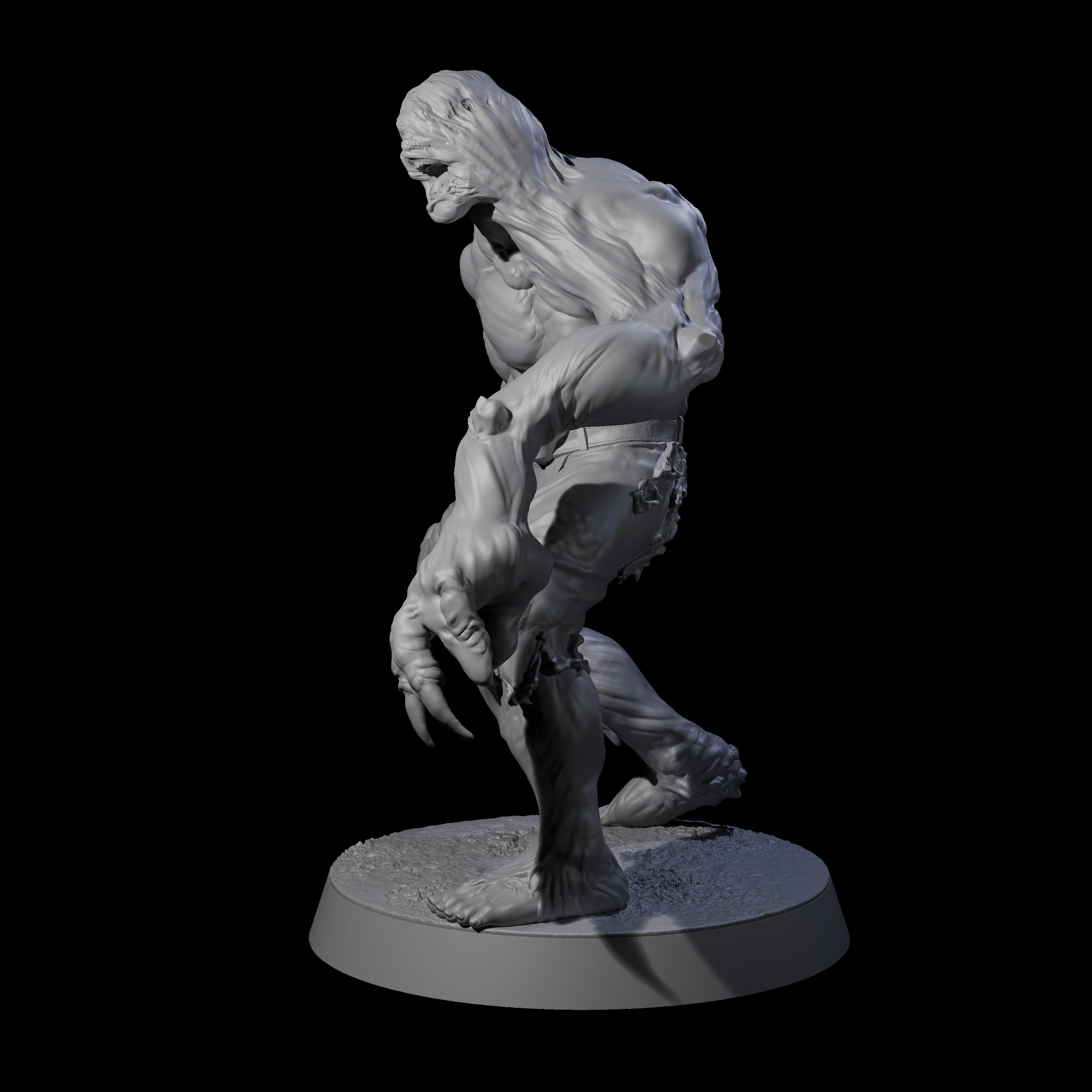 Unlucky Flesh Warped Victim A Miniature for Dungeons and Dragons, Pathfinder or other TTRPGs