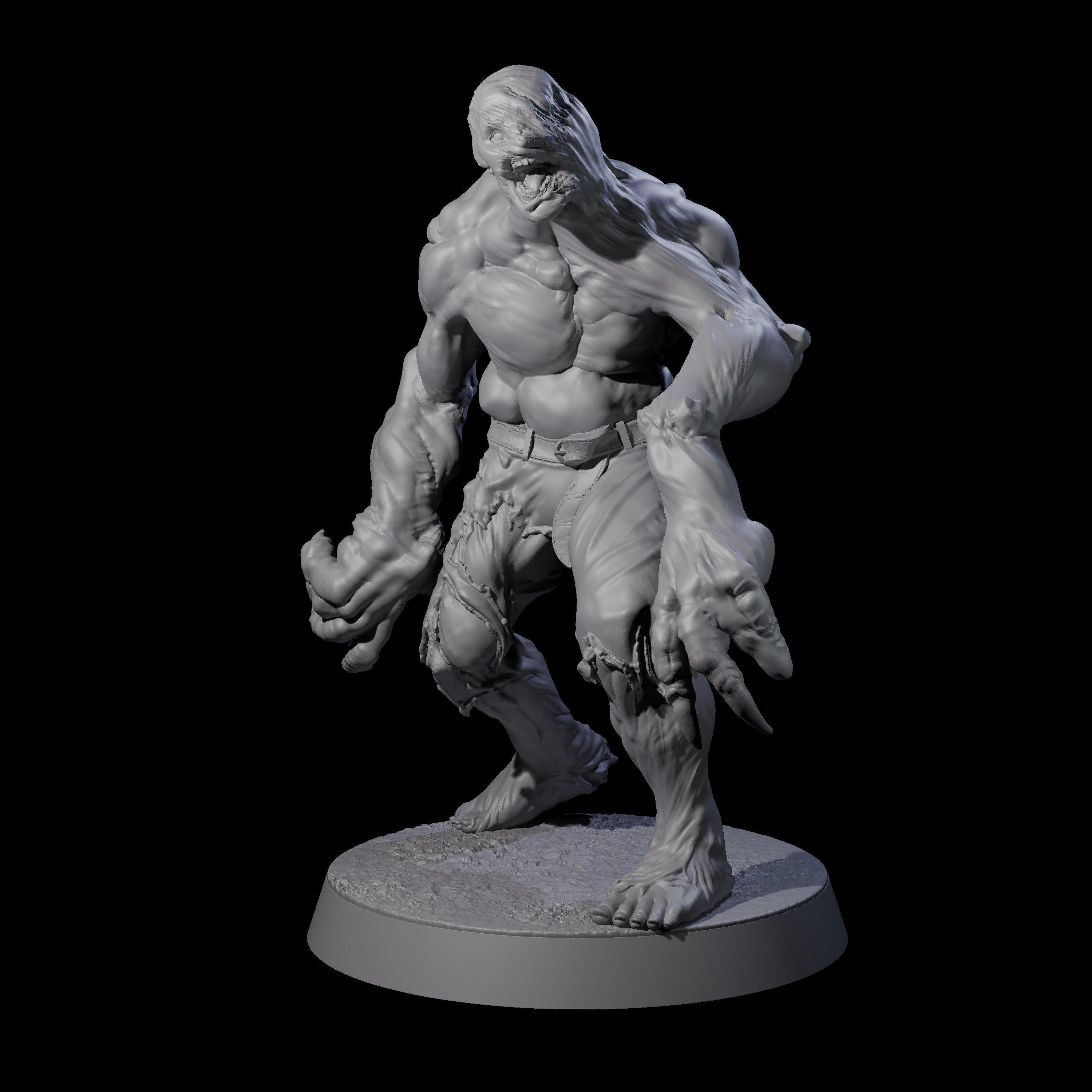 Unlucky Flesh Warped Victim A Miniature for Dungeons and Dragons, Pathfinder or other TTRPGs