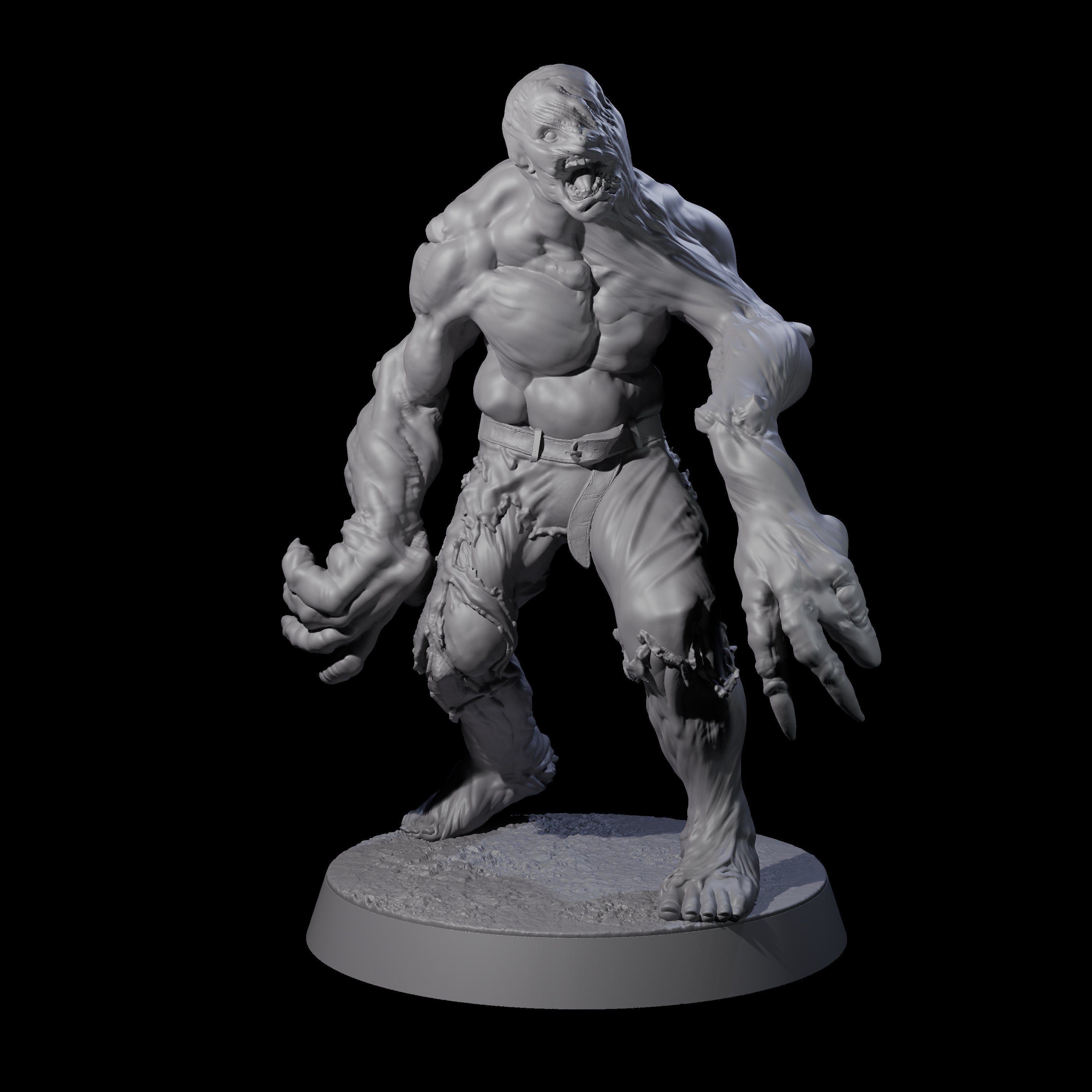 Unlucky Flesh Warped Victim A Miniature for Dungeons and Dragons, Pathfinder or other TTRPGs