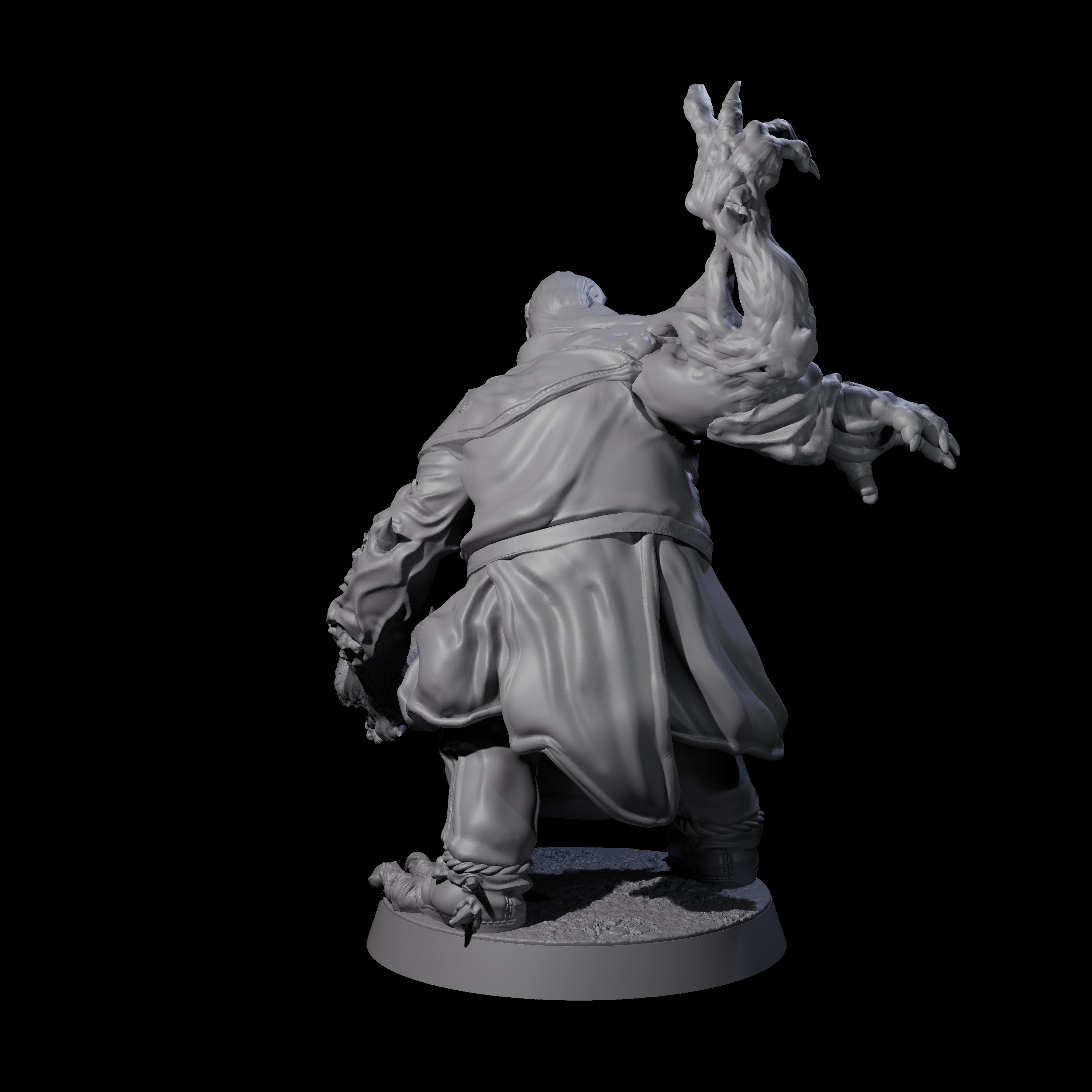 Unlucky Flesh Warped Victim B Miniature for Dungeons and Dragons, Pathfinder or other TTRPGs