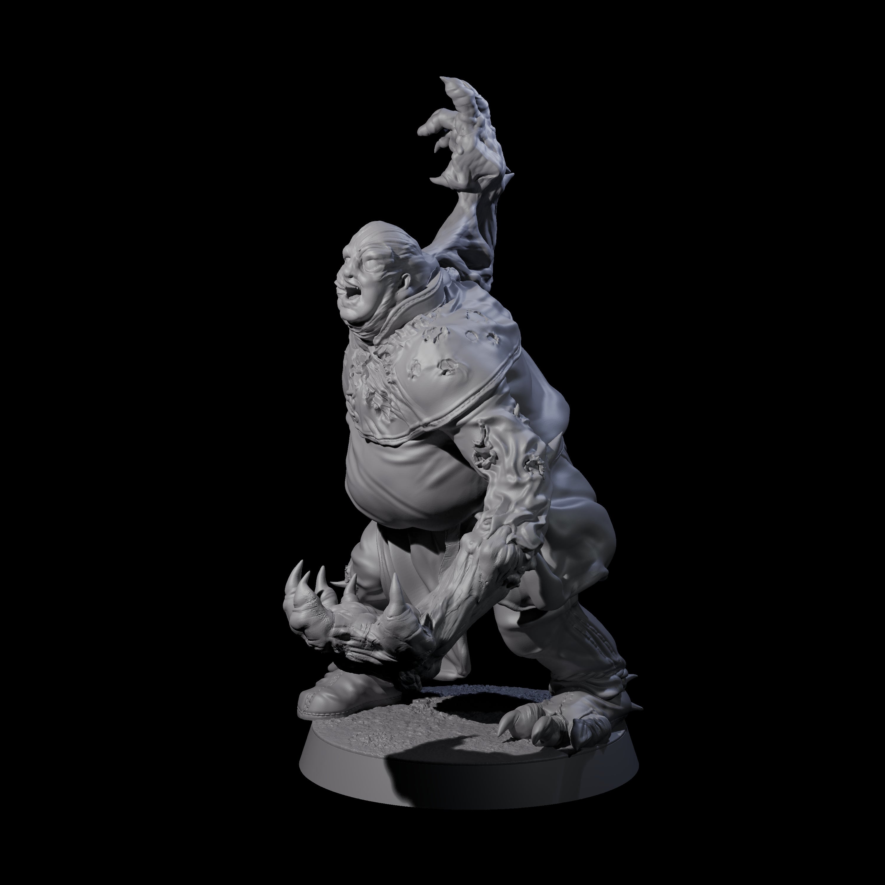 Unlucky Flesh Warped Victim B Miniature for Dungeons and Dragons, Pathfinder or other TTRPGs