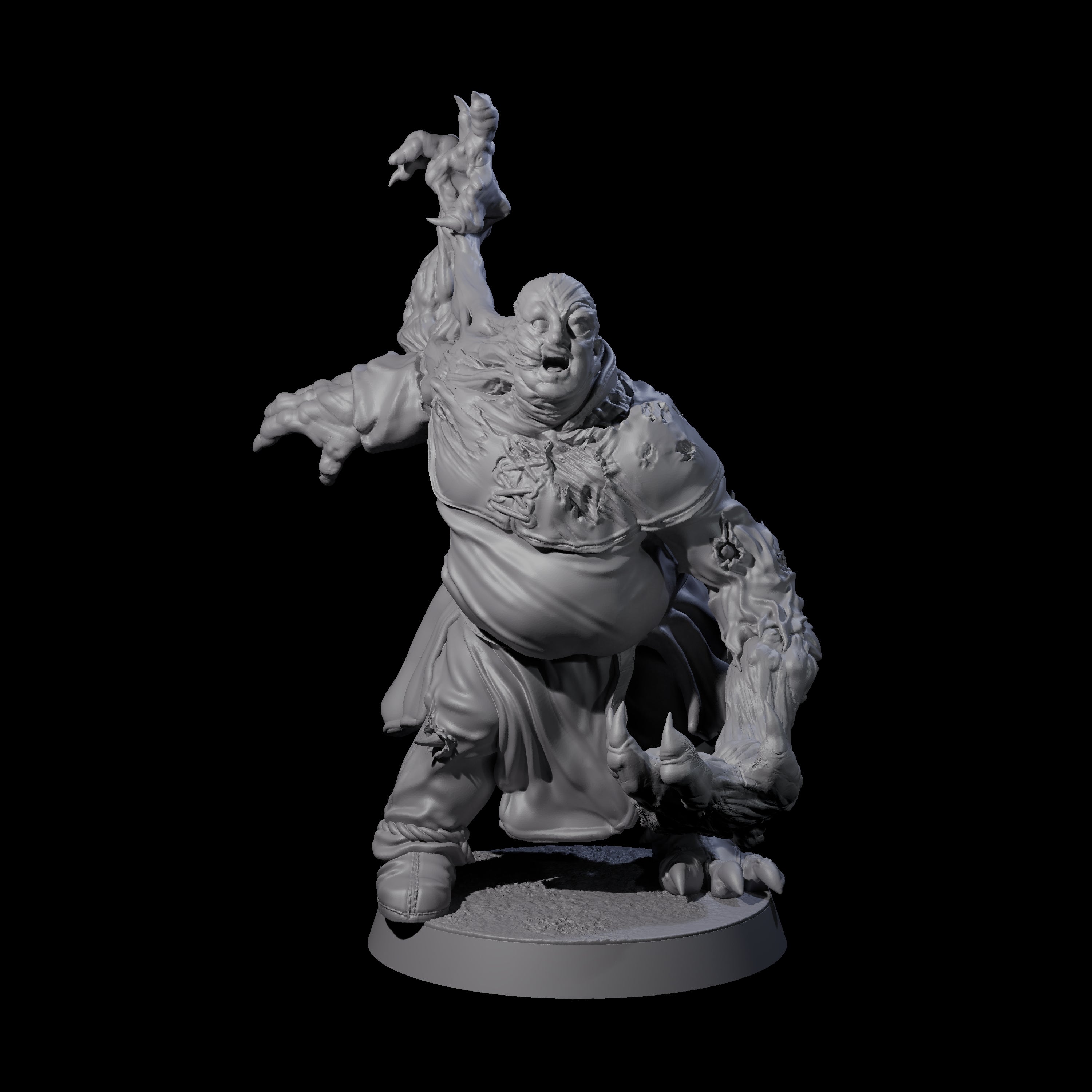 Unlucky Flesh Warped Victim B Miniature for Dungeons and Dragons, Pathfinder or other TTRPGs