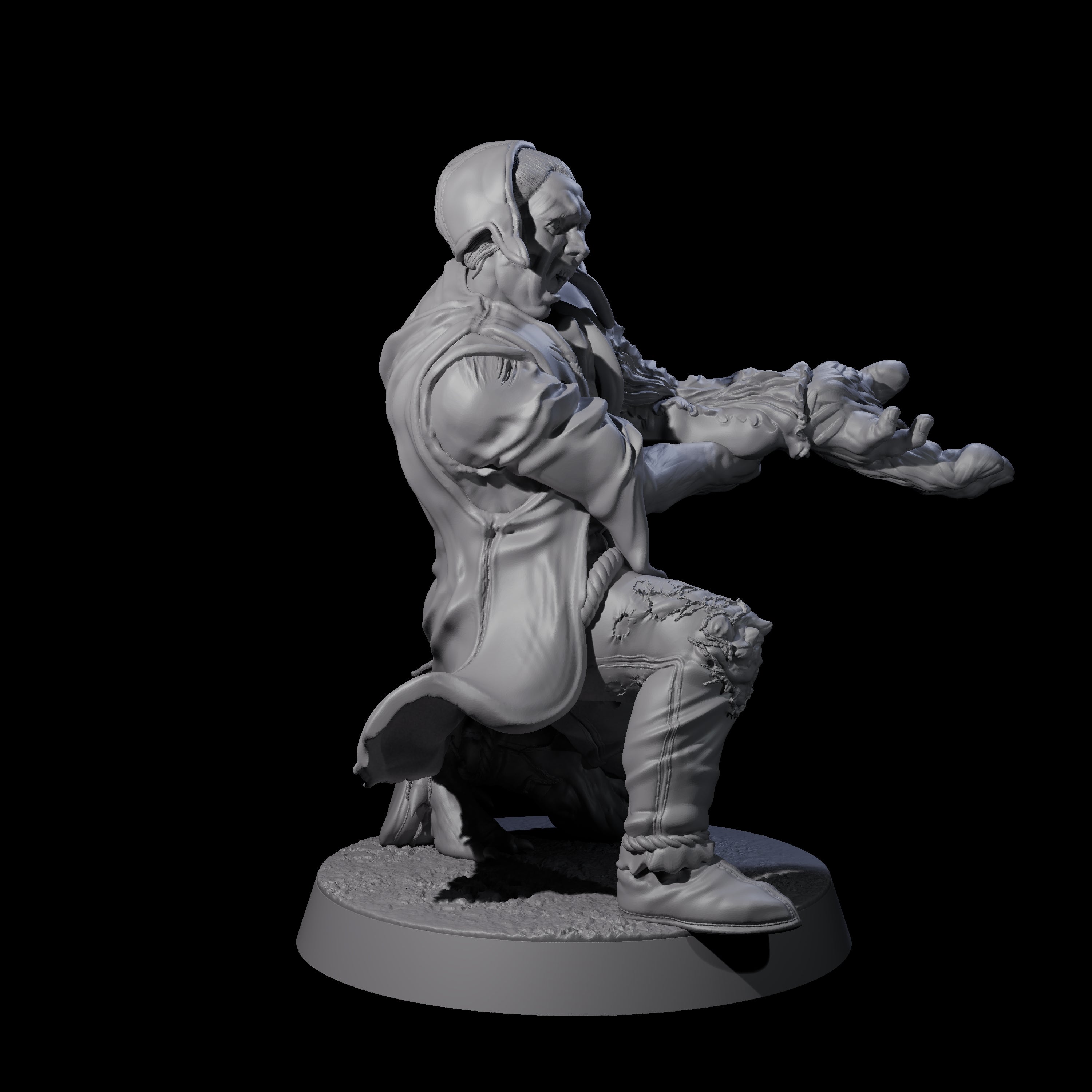 Unlucky Flesh Warped Victim C Miniature for Dungeons and Dragons, Pathfinder or other TTRPGs