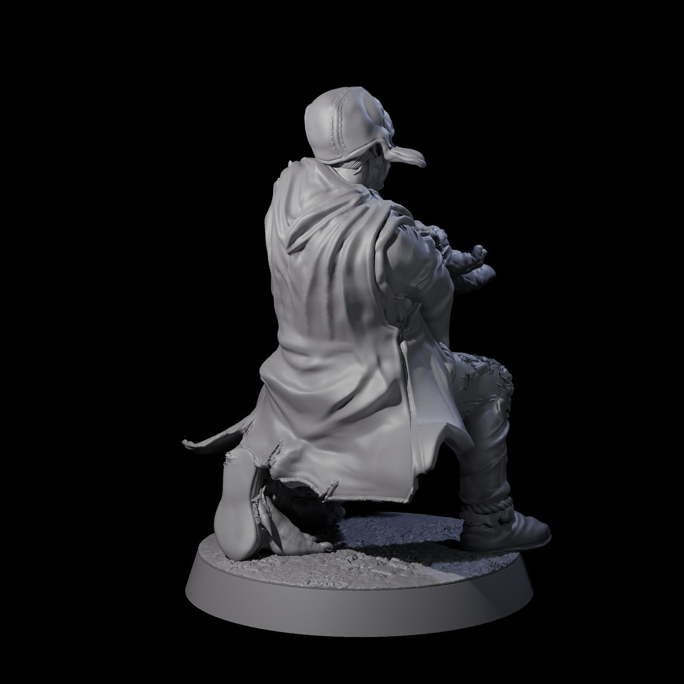 Unlucky Flesh Warped Victim C Miniature for Dungeons and Dragons, Pathfinder or other TTRPGs