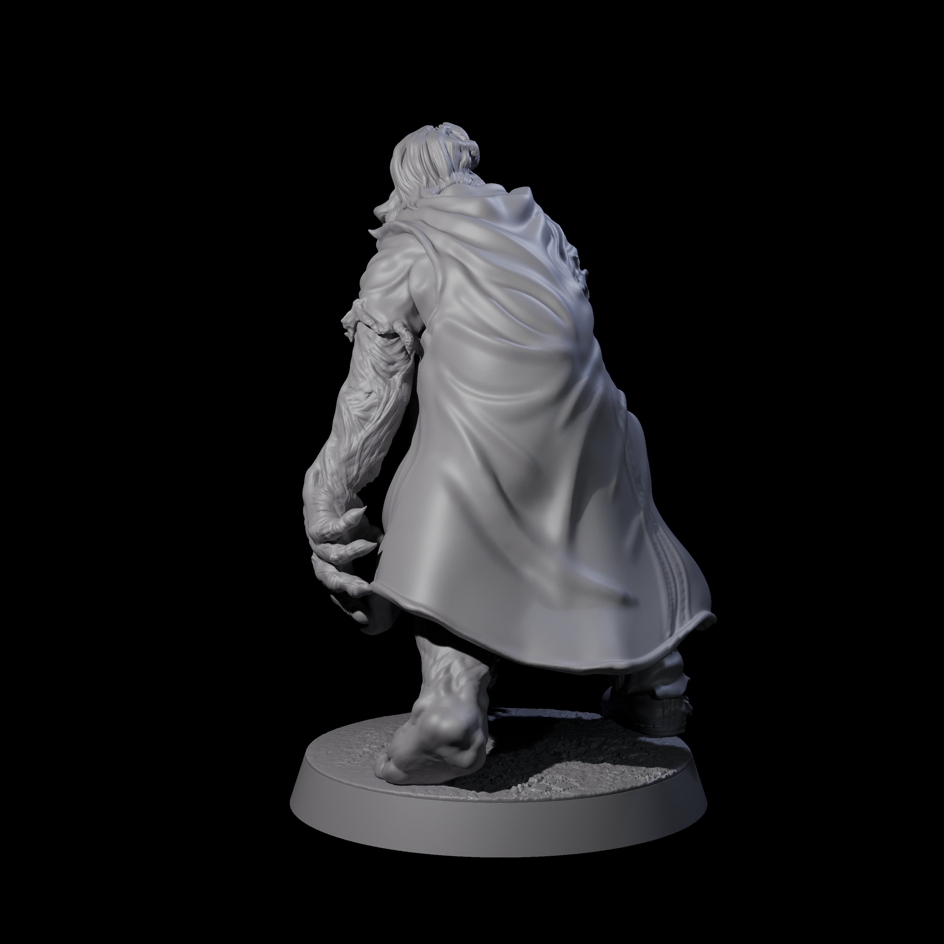 Unlucky Flesh Warped Victim D Miniature for Dungeons and Dragons, Pathfinder or other TTRPGs