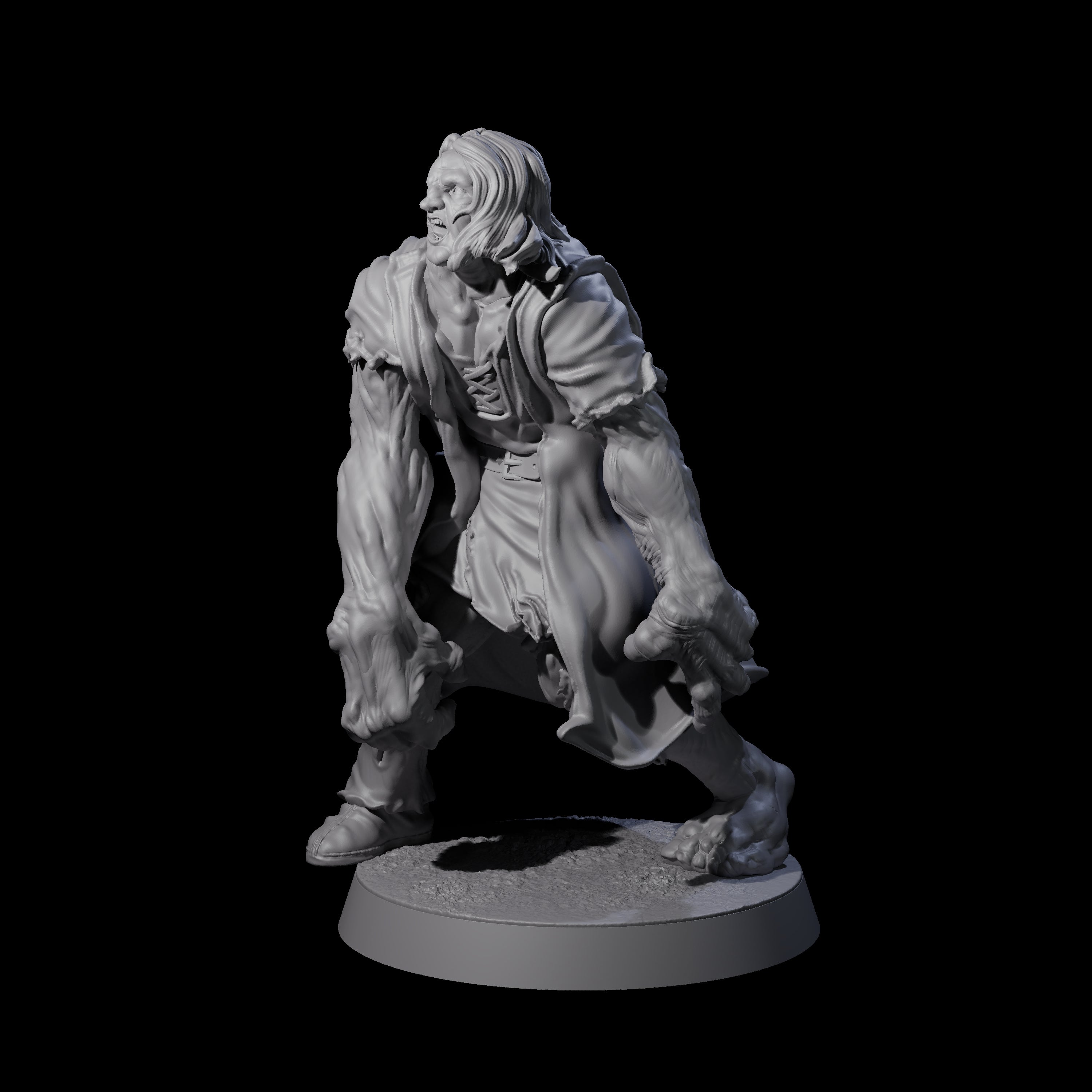 Unlucky Flesh Warped Victim D Miniature for Dungeons and Dragons, Pathfinder or other TTRPGs
