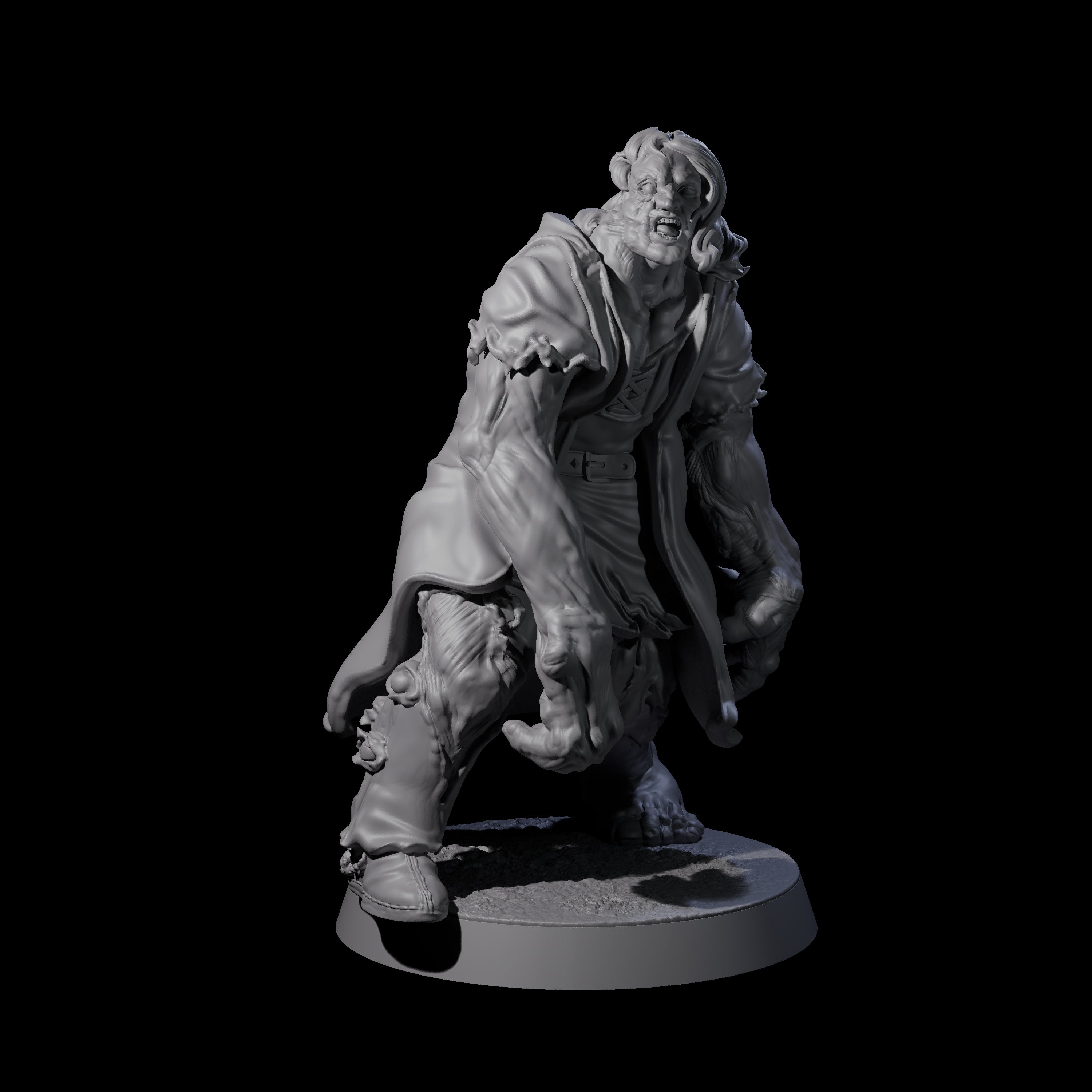 Unlucky Flesh Warped Victim D Miniature for Dungeons and Dragons, Pathfinder or other TTRPGs