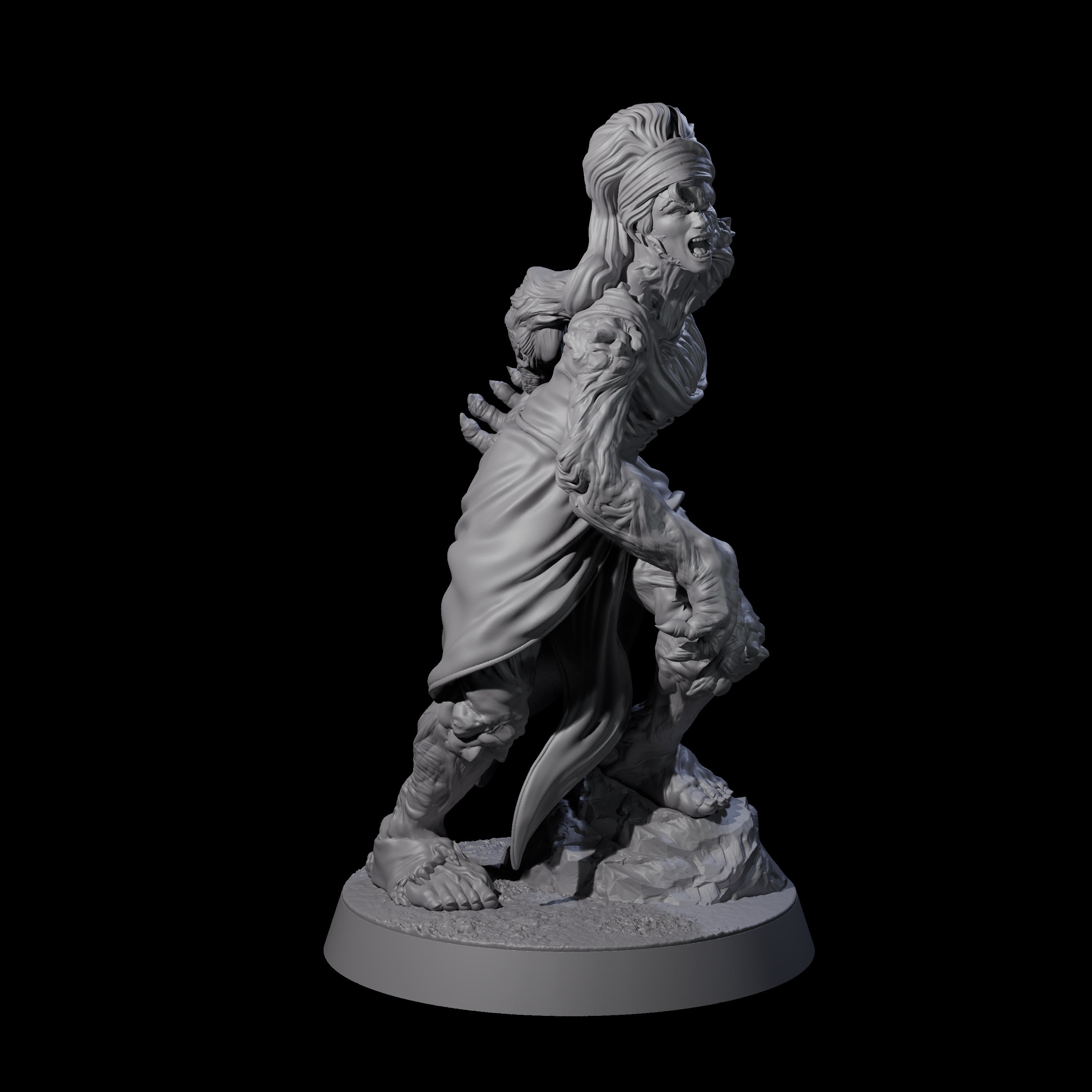 Unlucky Flesh Warped Victim E Miniature for Dungeons and Dragons, Pathfinder or other TTRPGs