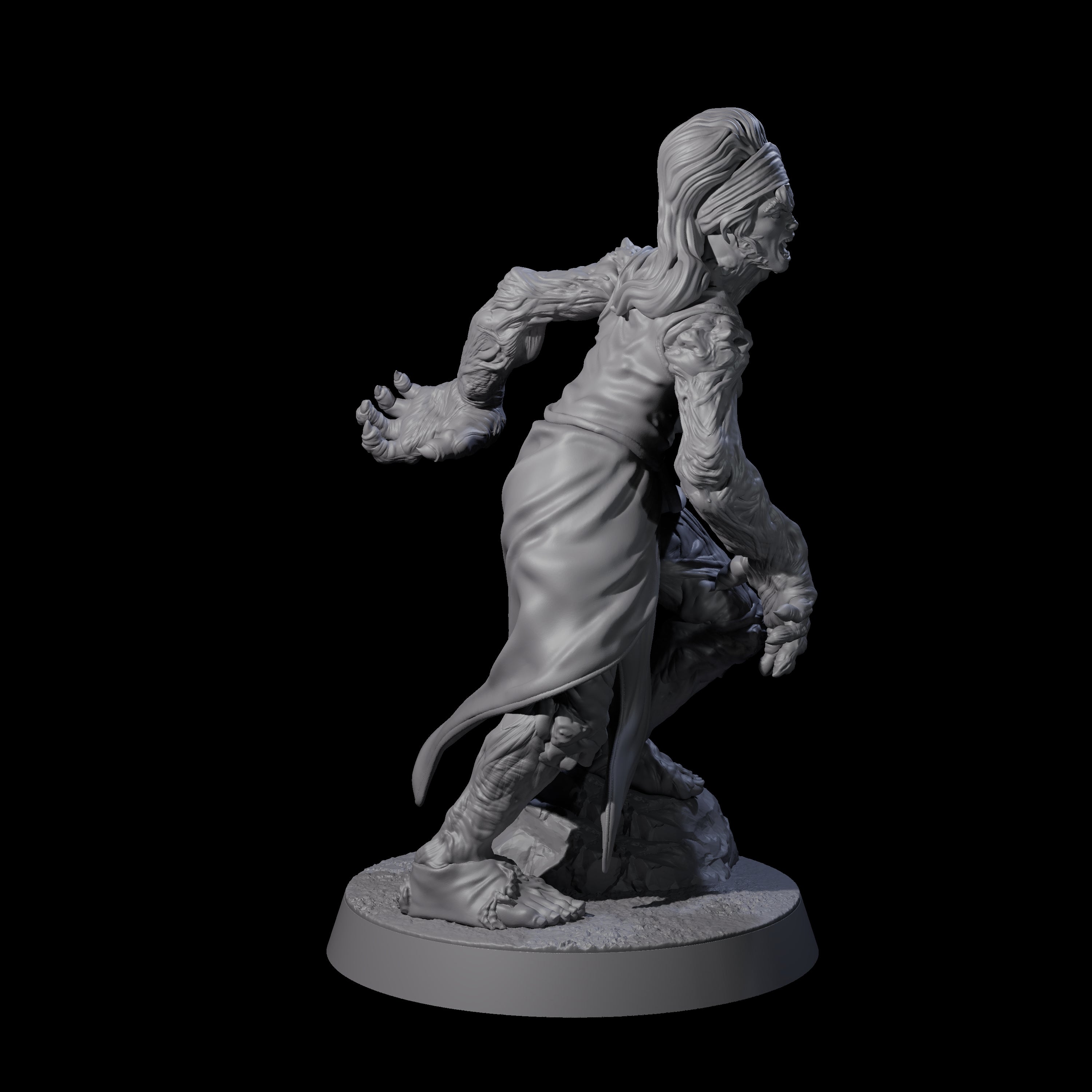 Unlucky Flesh Warped Victim E Miniature for Dungeons and Dragons, Pathfinder or other TTRPGs