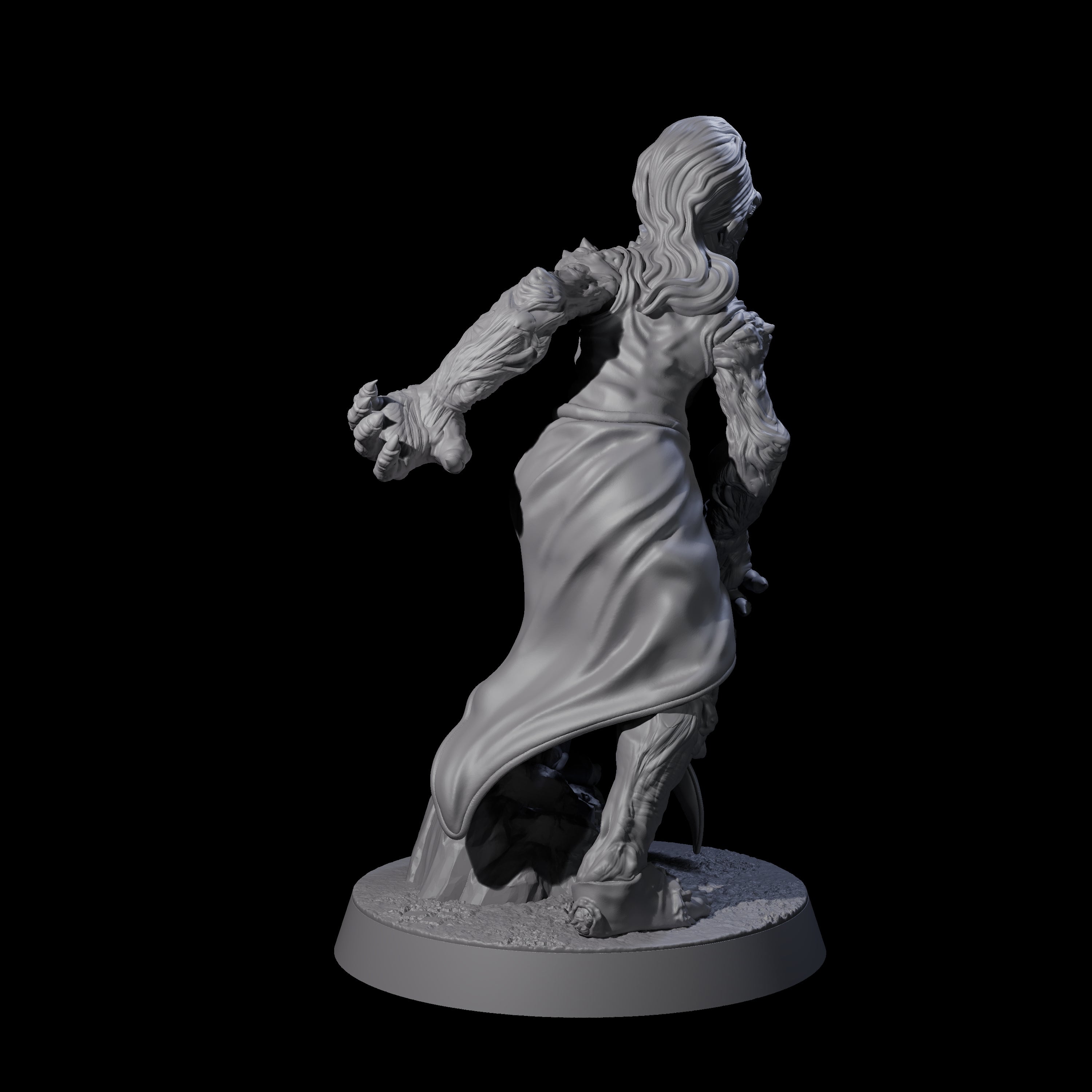 Unlucky Flesh Warped Victim E Miniature for Dungeons and Dragons, Pathfinder or other TTRPGs