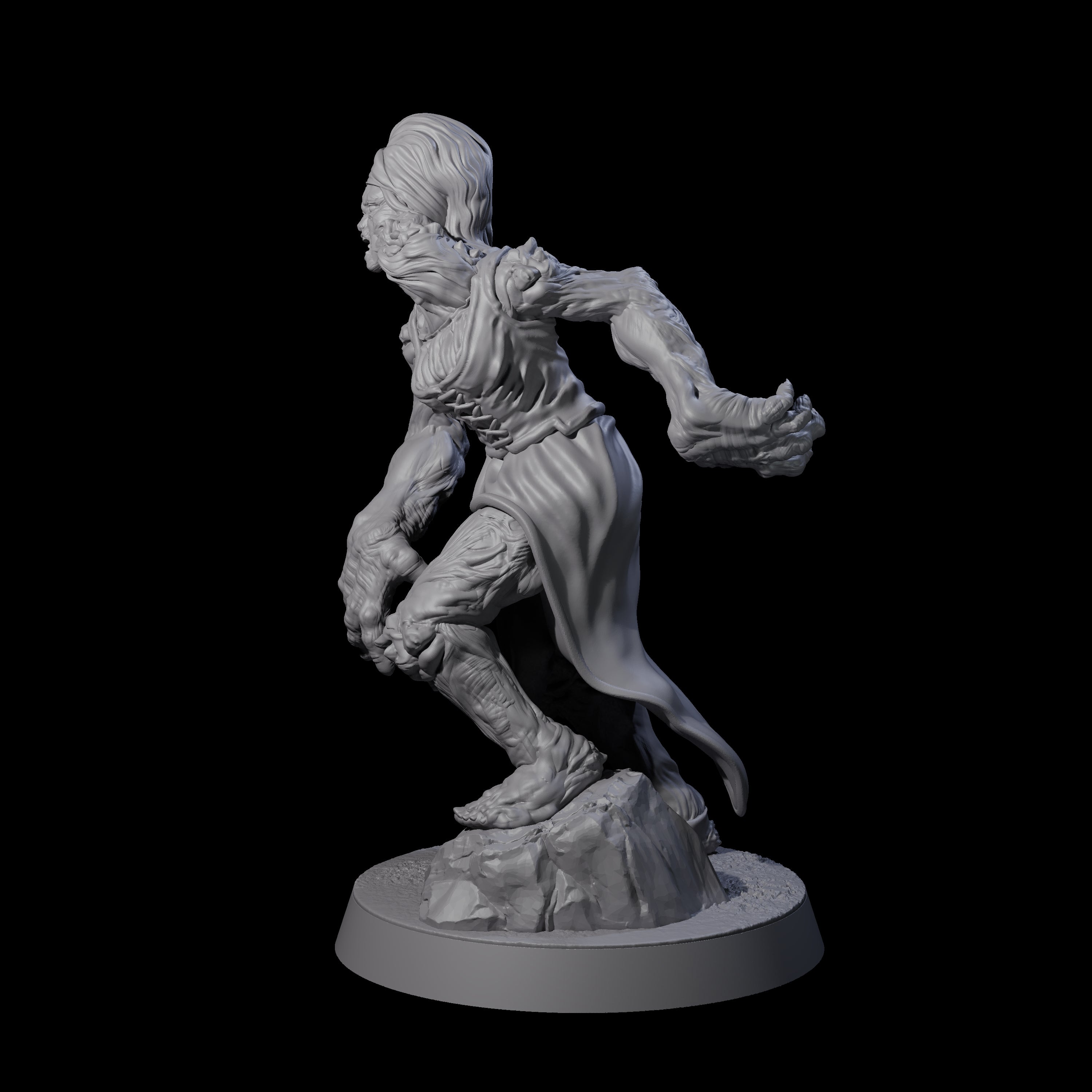 Unlucky Flesh Warped Victim E Miniature for Dungeons and Dragons, Pathfinder or other TTRPGs
