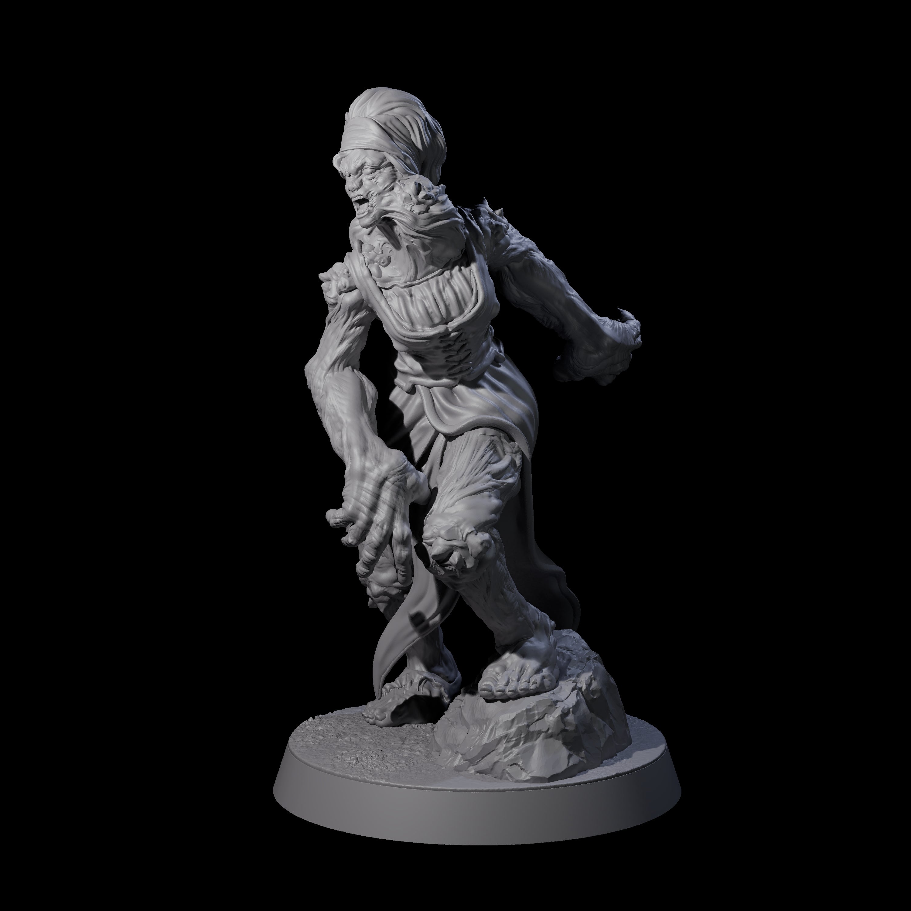 Unlucky Flesh Warped Victim E Miniature for Dungeons and Dragons, Pathfinder or other TTRPGs