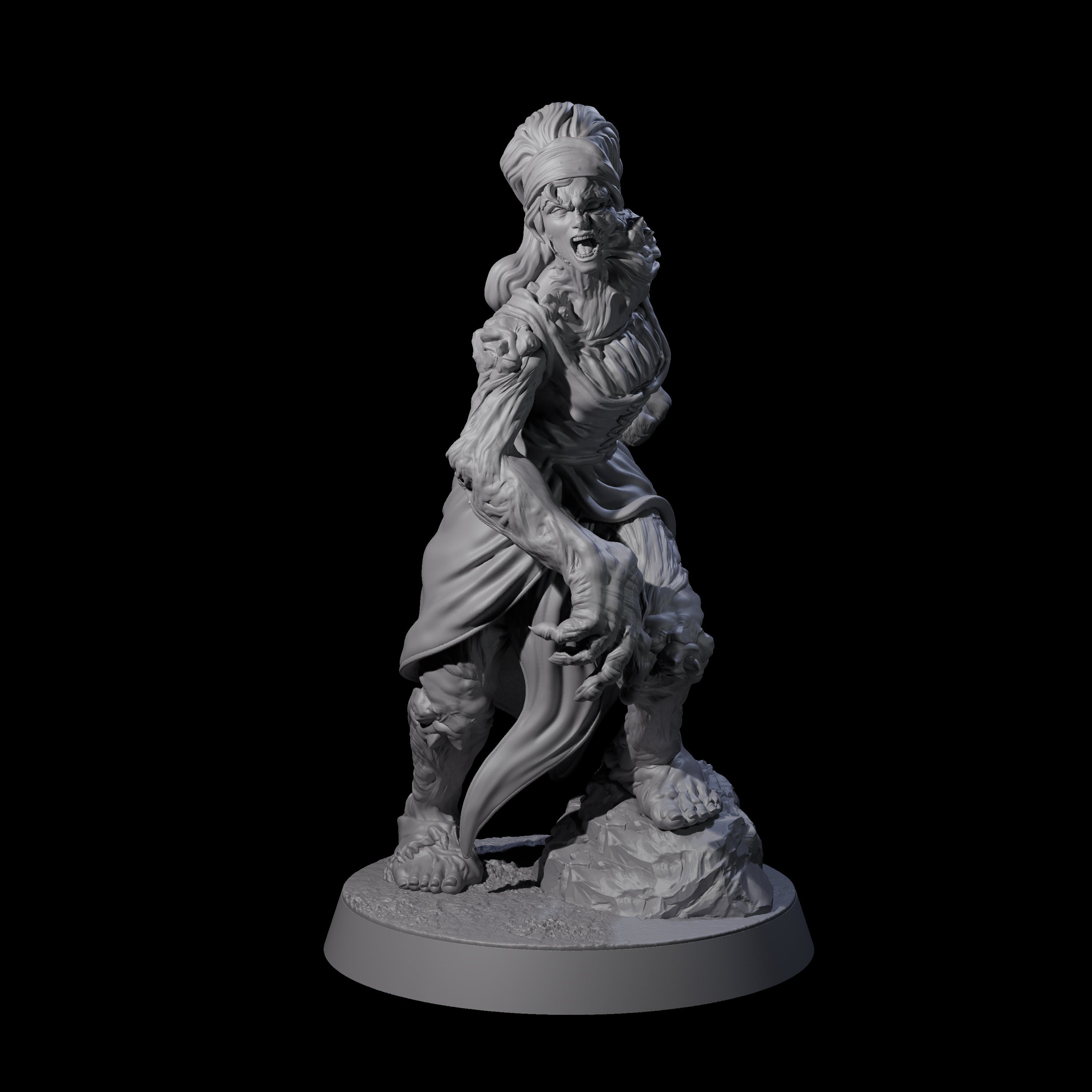 Unlucky Flesh Warped Victim E Miniature for Dungeons and Dragons, Pathfinder or other TTRPGs