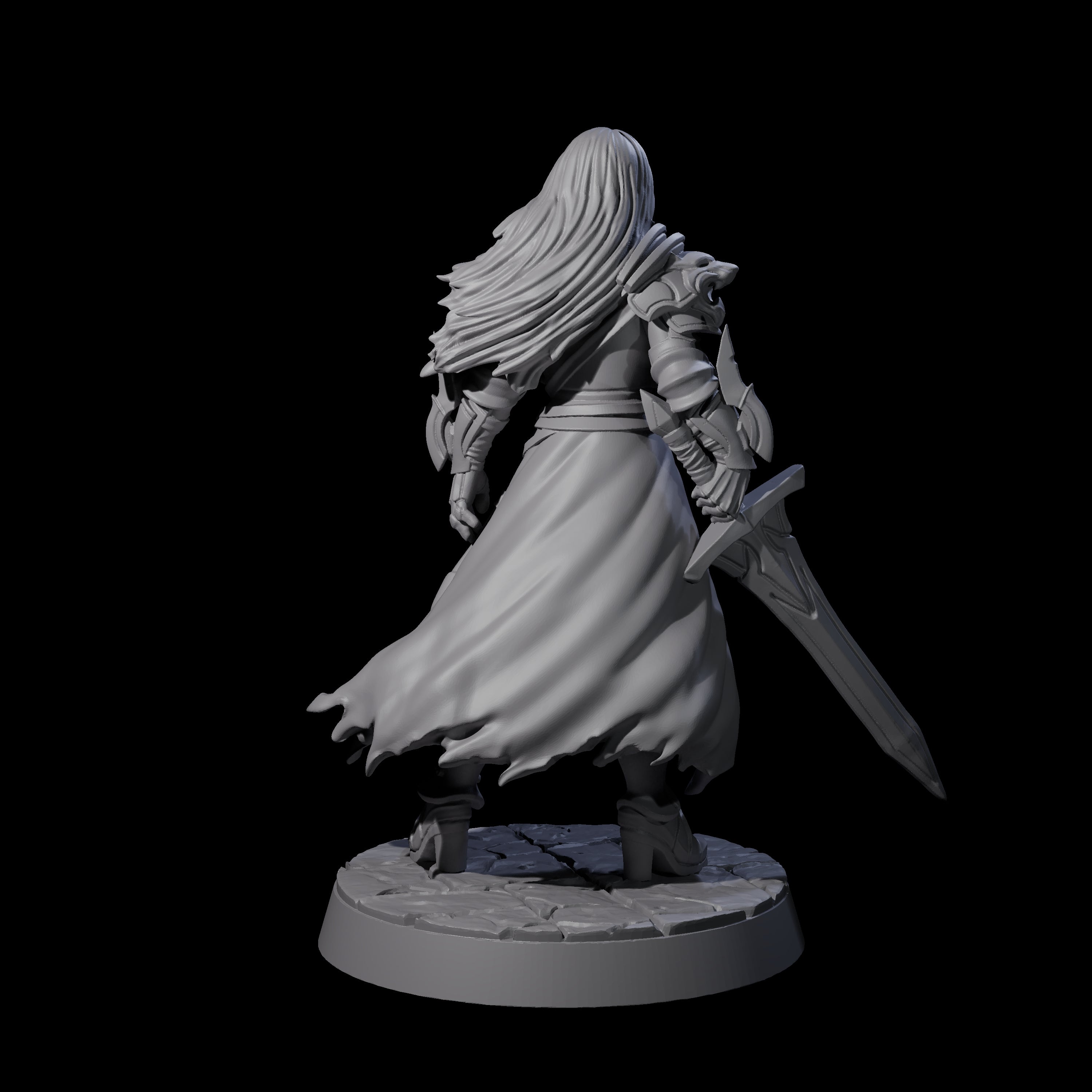 Unstoppable Armoured Fighter Miniature for Dungeons and Dragons, Pathfinder or other TTRPGs