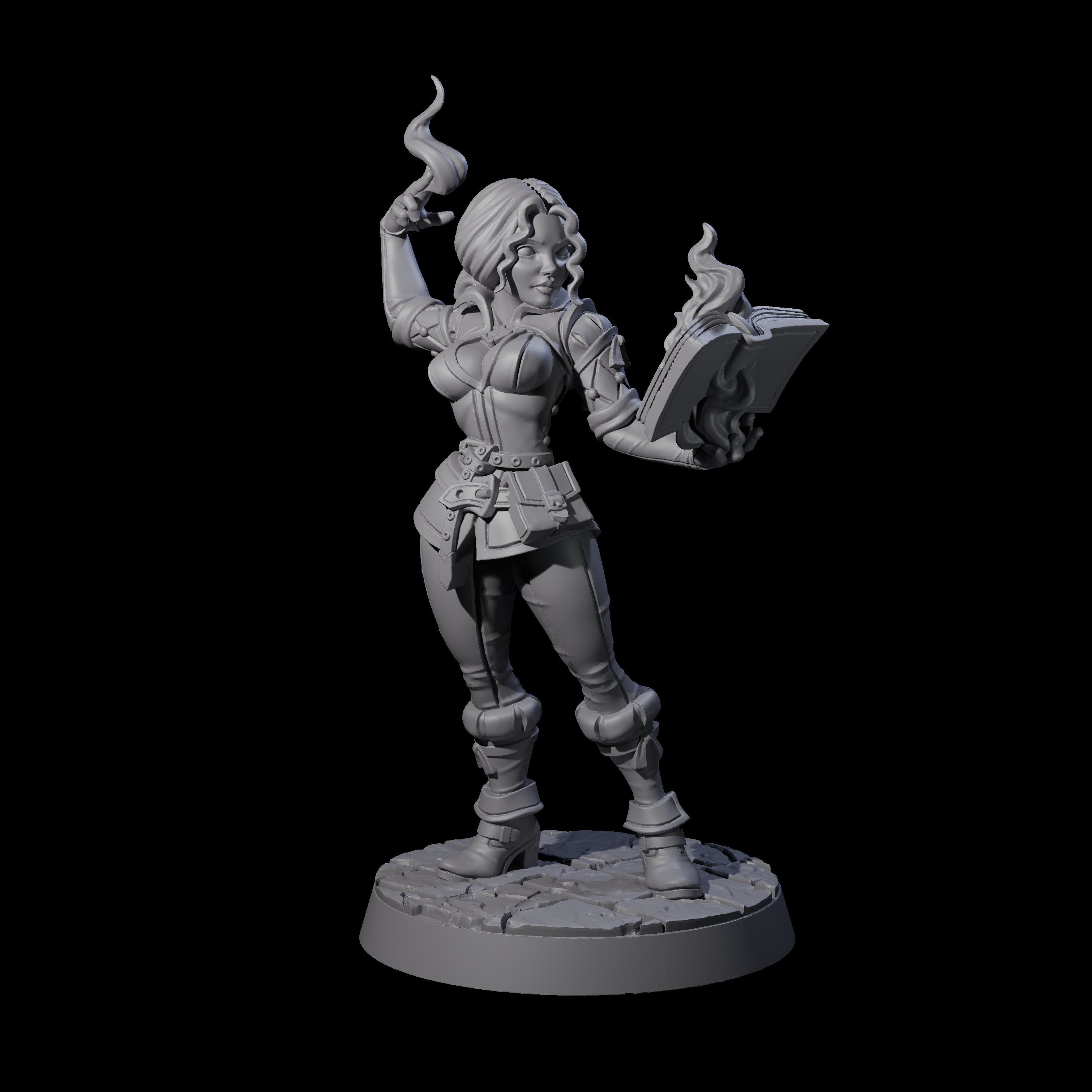 Valiant Conjurer Miniature for Dungeons and Dragons, Pathfinder or other TTRPGs