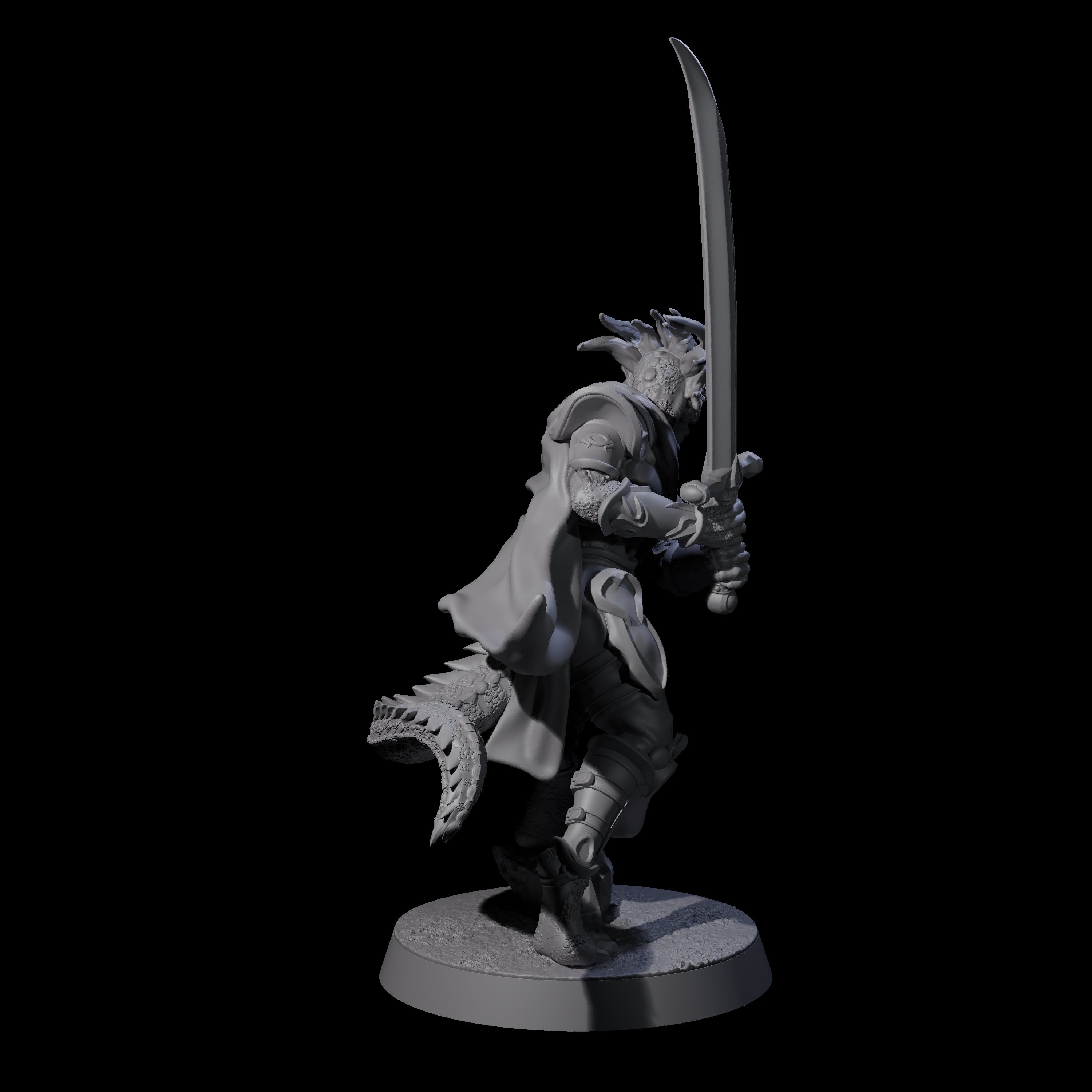 Valiant Dragonborn Crusader E Miniature for Dungeons and Dragons, Pathfinder or other TTRPGs