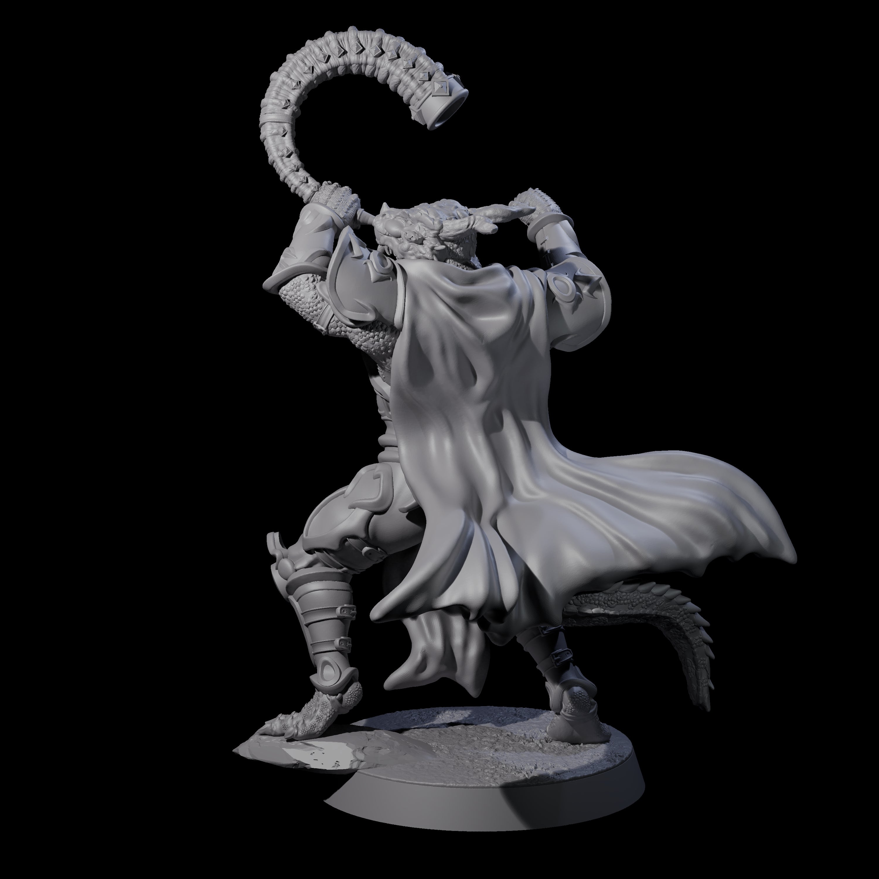Valiant Dragonborn Crusader F Miniature for Dungeons and Dragons, Pathfinder or other TTRPGs