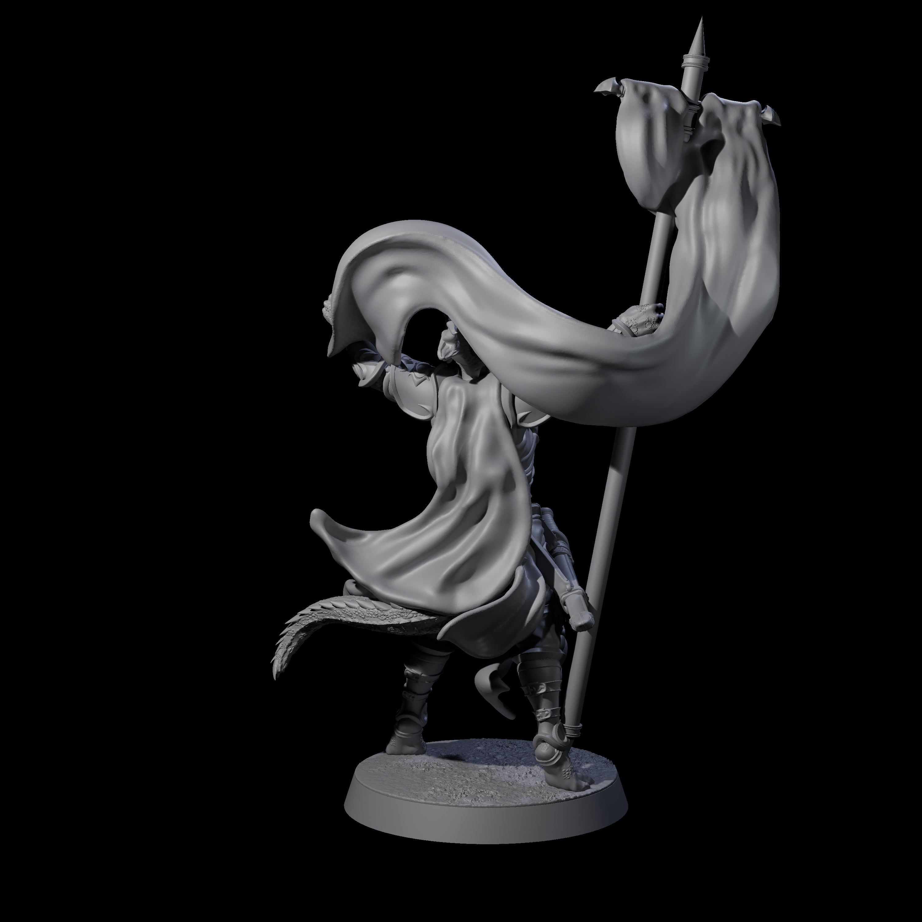 Valiant Dragonborn Crusader G Miniature for Dungeons and Dragons, Pathfinder or other TTRPGs